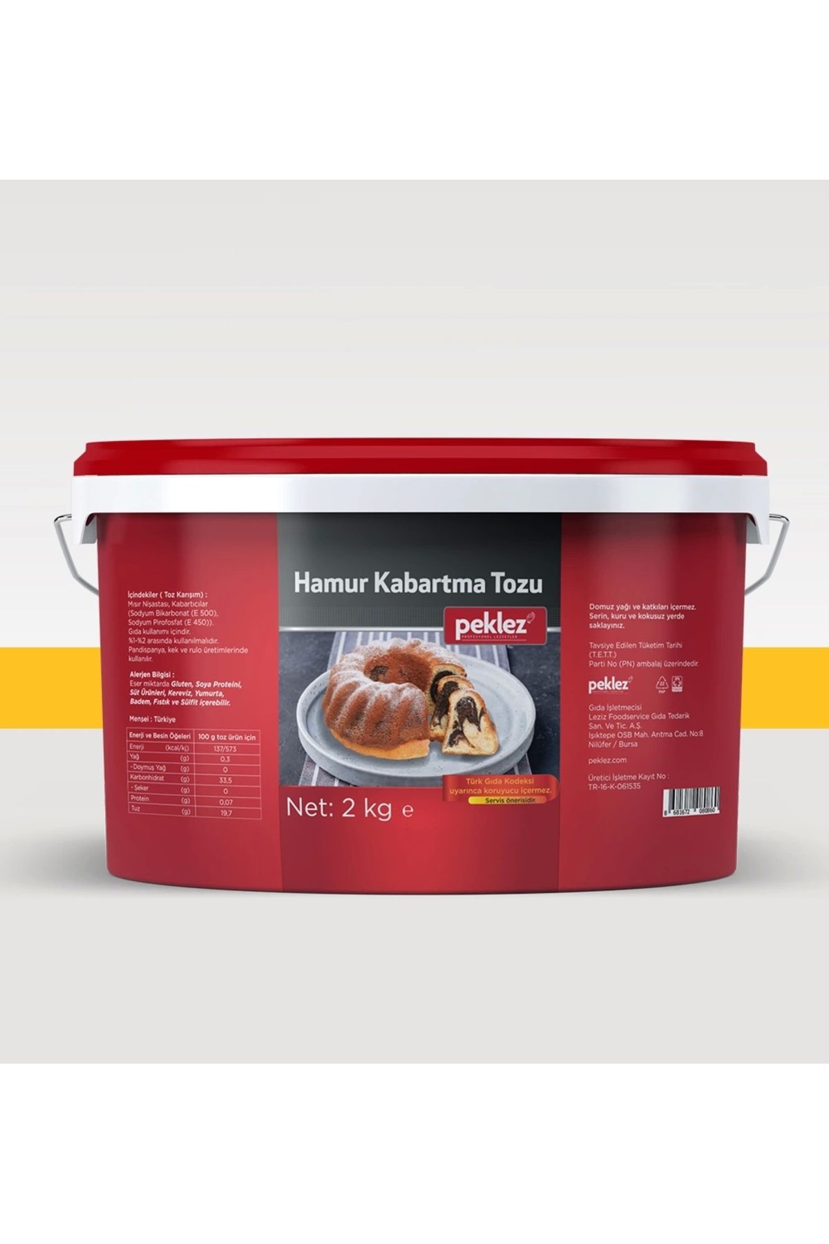 PEKLEZ Hamur Kabartma Tozu 2 Kg