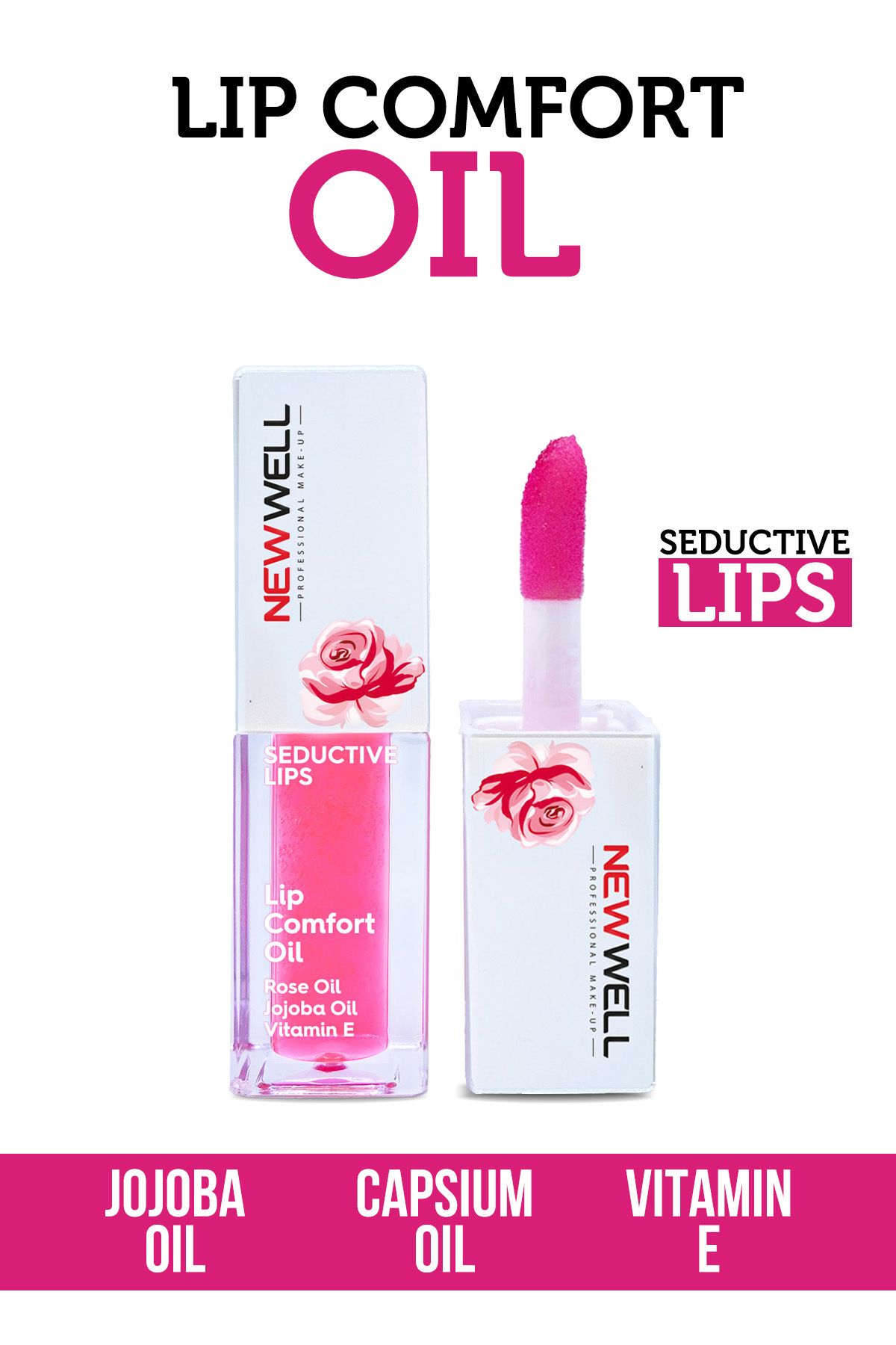 New Well Lip Comfort Oil Dudak Bakım Yağı 5 ML