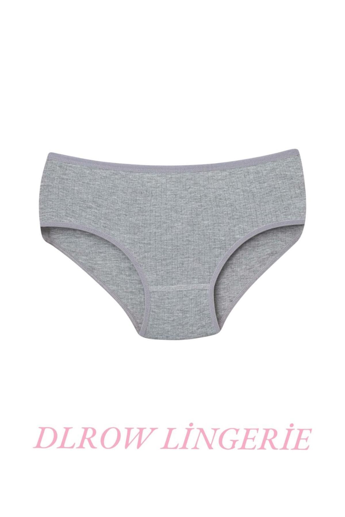 DLROW-Women's Ribbed 6-Piece High Waist Panties 3