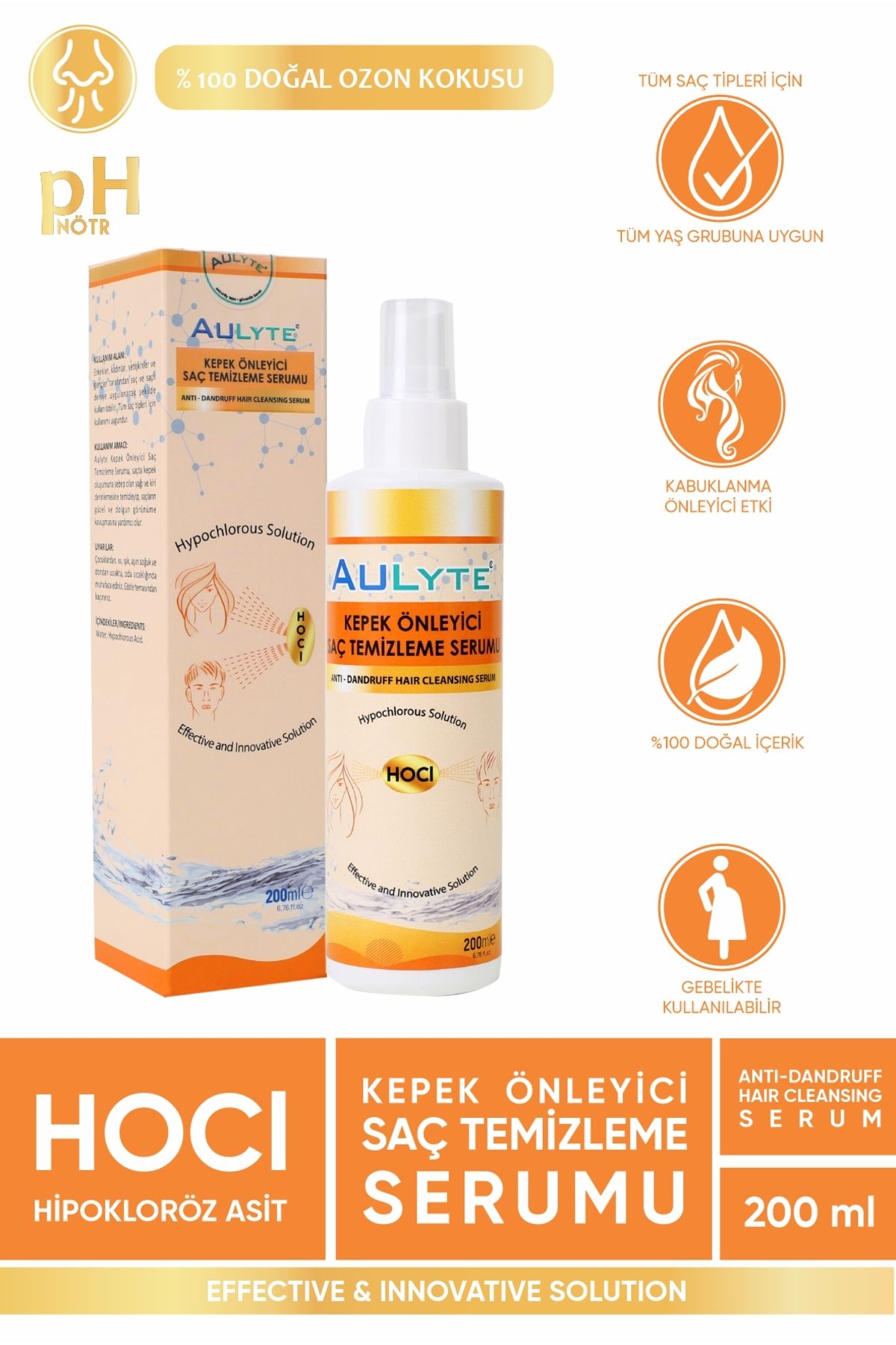 Aulyte Kepek Önleyici Saç Temizleme Spreyi 200 ml-3