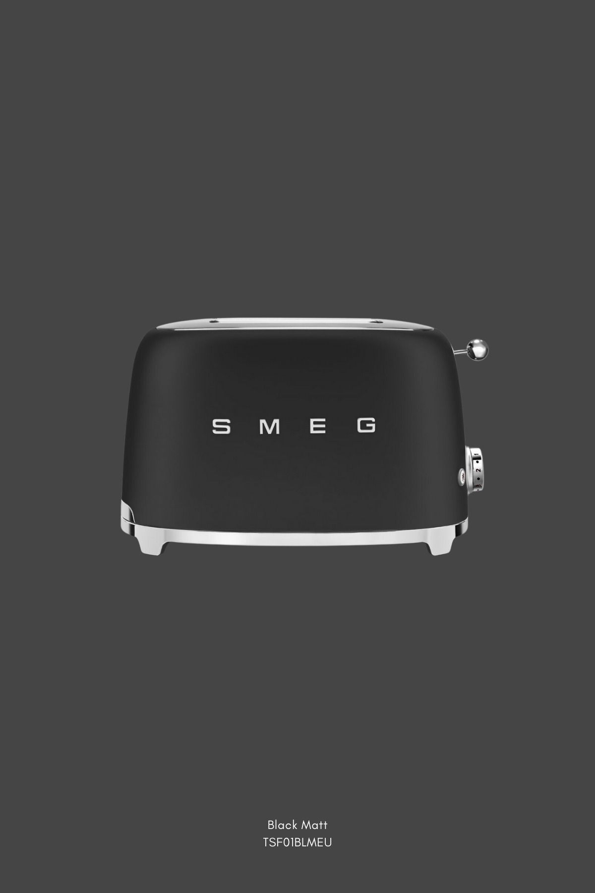SMEG-50's Style Matte Black Toaster & Kettle & Filter Coffee Maker Set 3