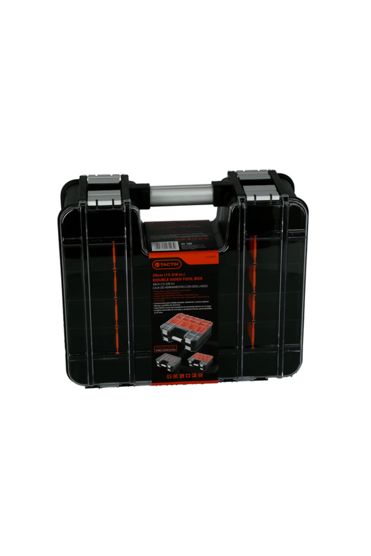 Tactix-Double Sided Tool Box with Removable Dividers and Tubs 39cm 3