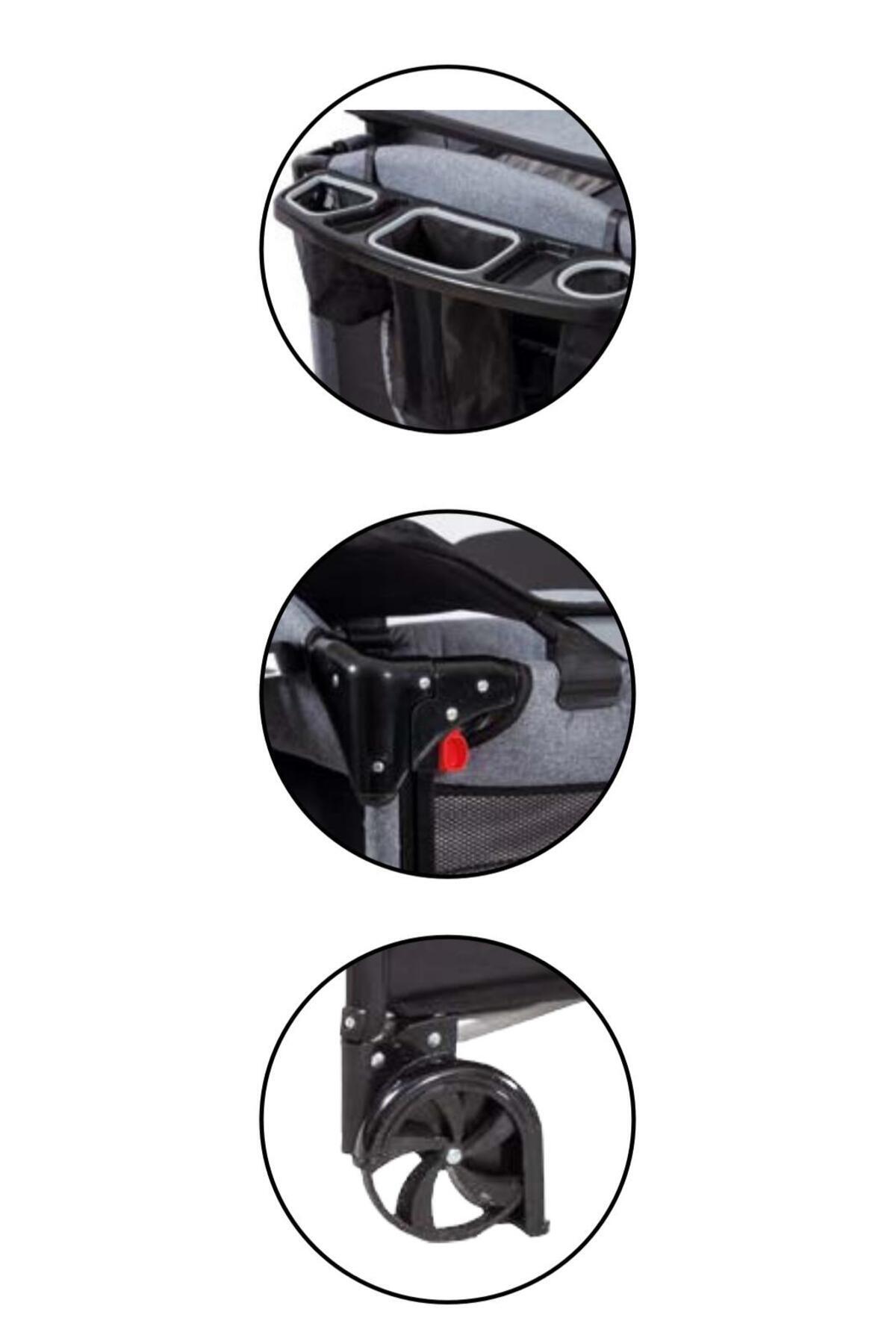 ÖYKÜ BEBEK DUNYASI 2024PROMAX YENİ  DOĞAN BEBEK ÇEYİZ SETİ BEŞİK+BEBEK ARABASI+PUSET+ÇANTA+YATAK VE YAĞMURLUK HEDİYELİ fotoğrafı 3 (önizleme)