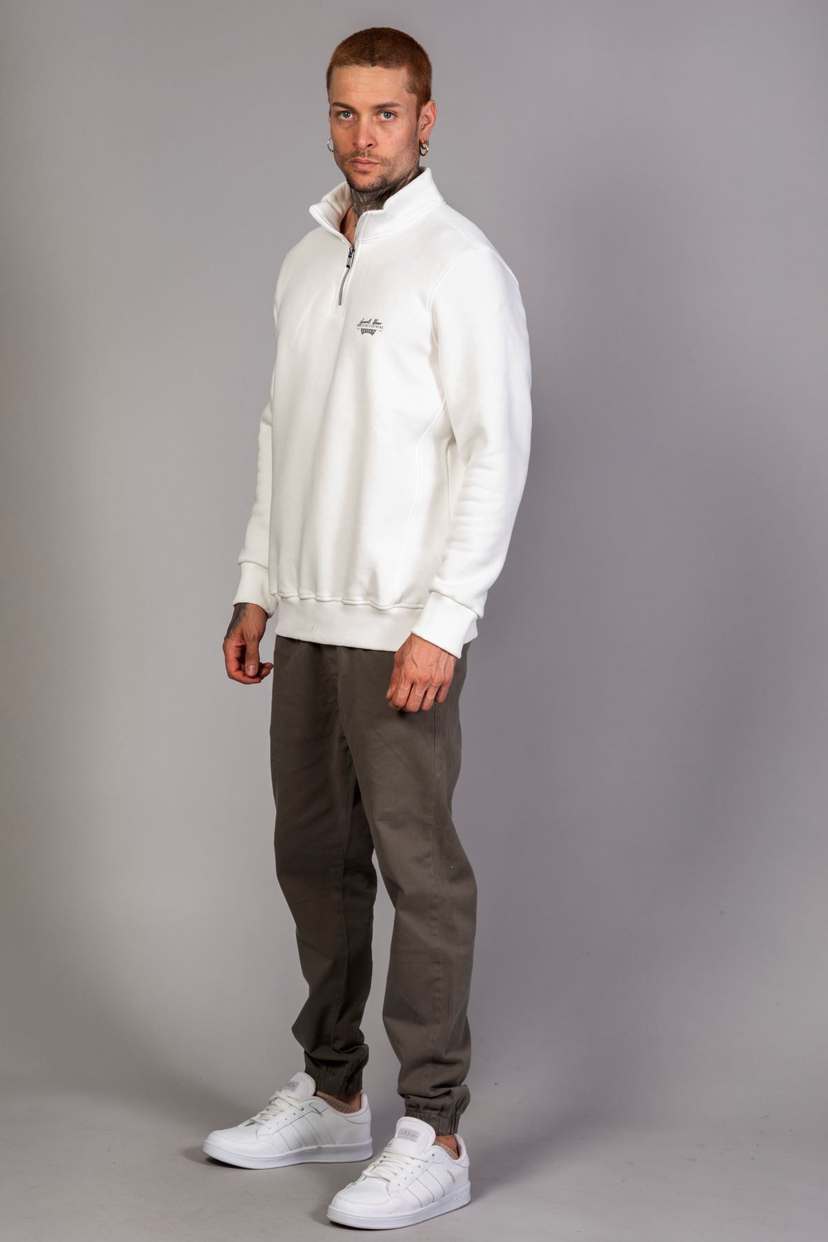 سویشرت مردانه چاپی ZIPPERED معمولی مناسب LTC Jeans