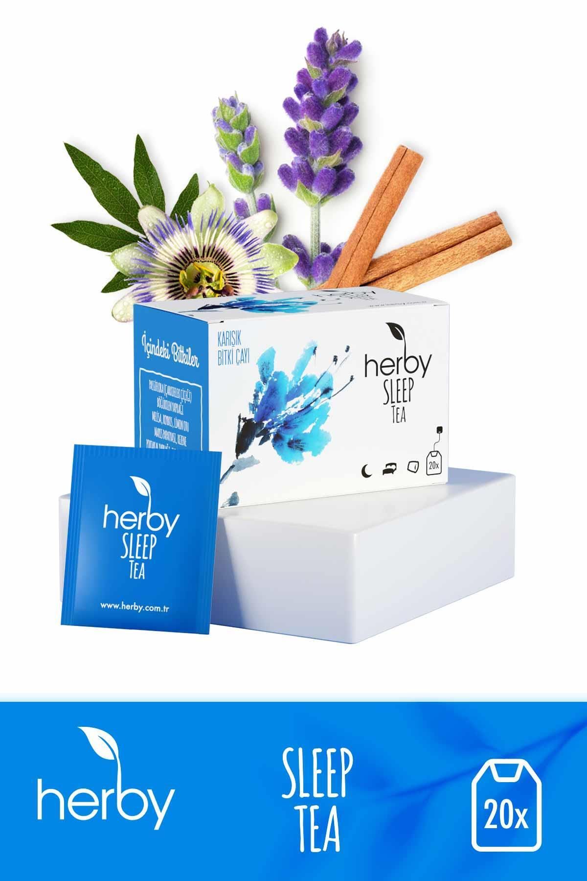 Herby Sleep Tea Uyku Öncesi Rahatlatıcı Pasifloralı Bitki Çayı