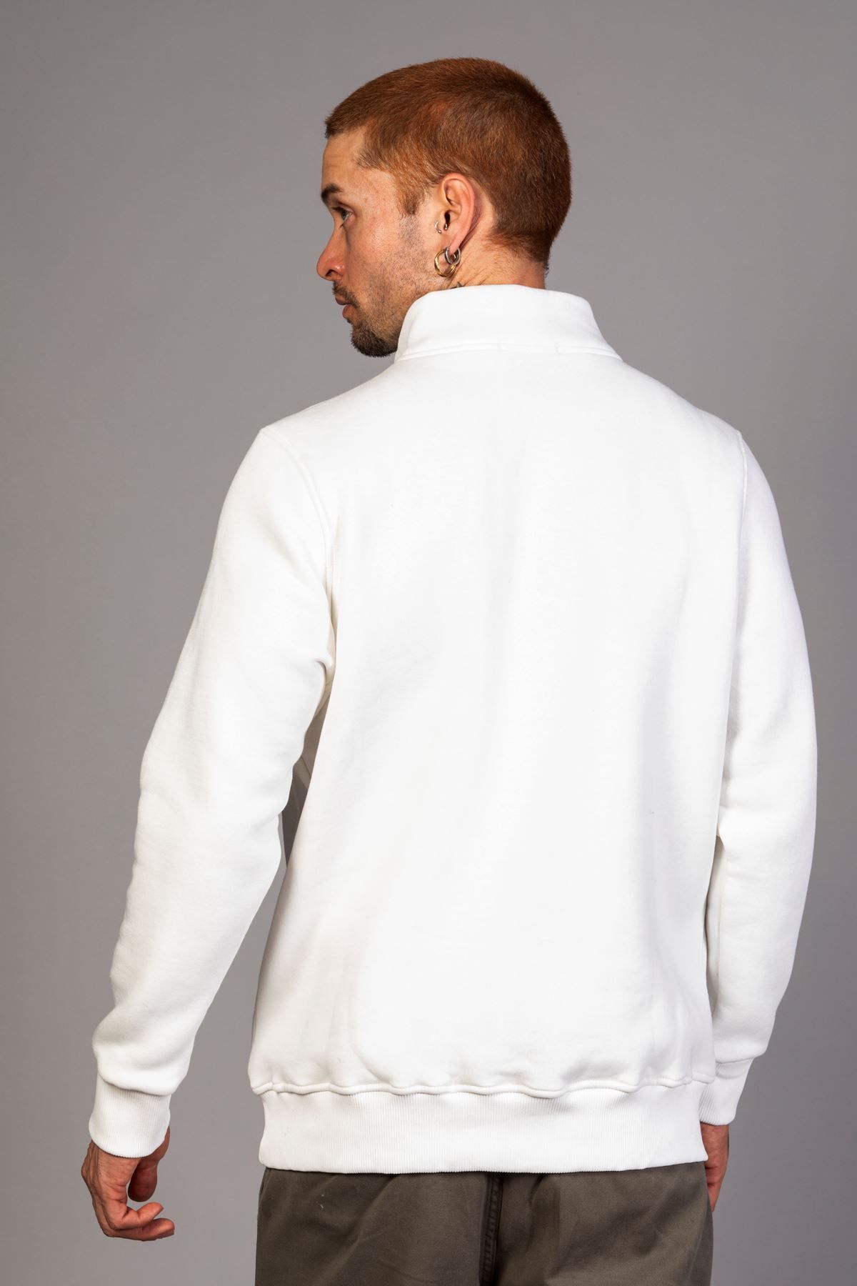 سویشرت مردانه چاپی ZIPPERED معمولی مناسب LTC Jeans