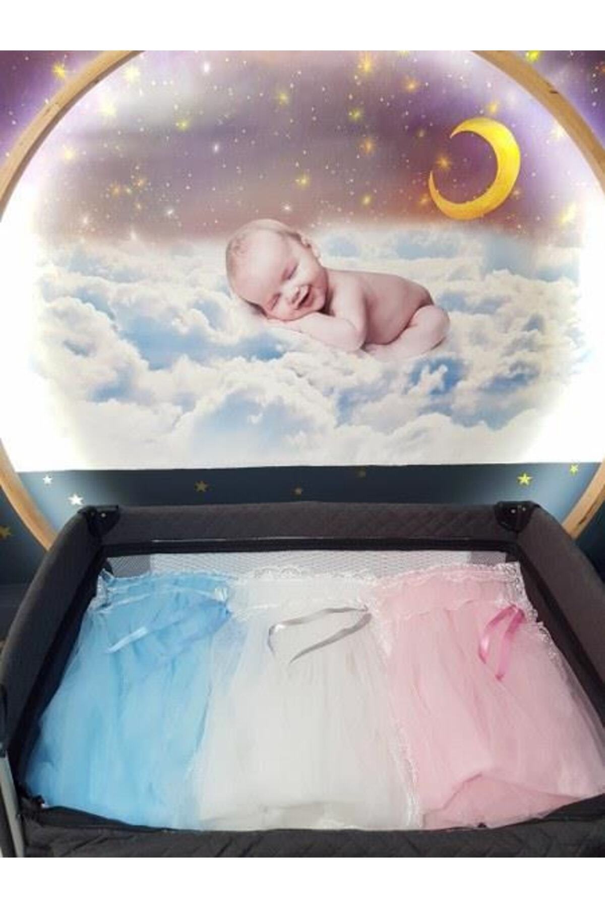 bebek_iklimi Bebek Beşik Cibinlik Takımı - Pembe Güpürlü Hayal Tül (APARAT DAHİLDİR.) fotoğrafı 5 (önizleme)