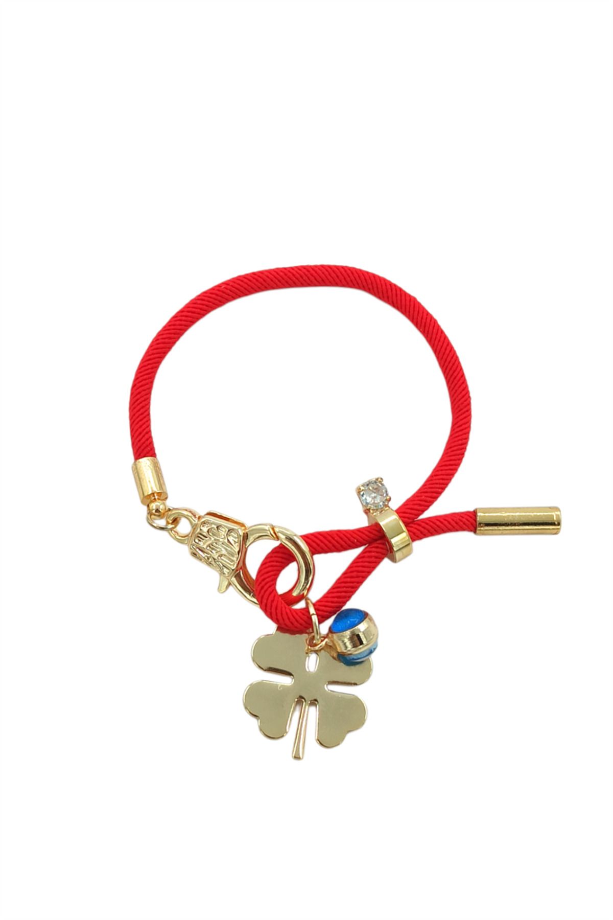 Çlk Accessories-Premium Plate Clover Rope Bracelet 2