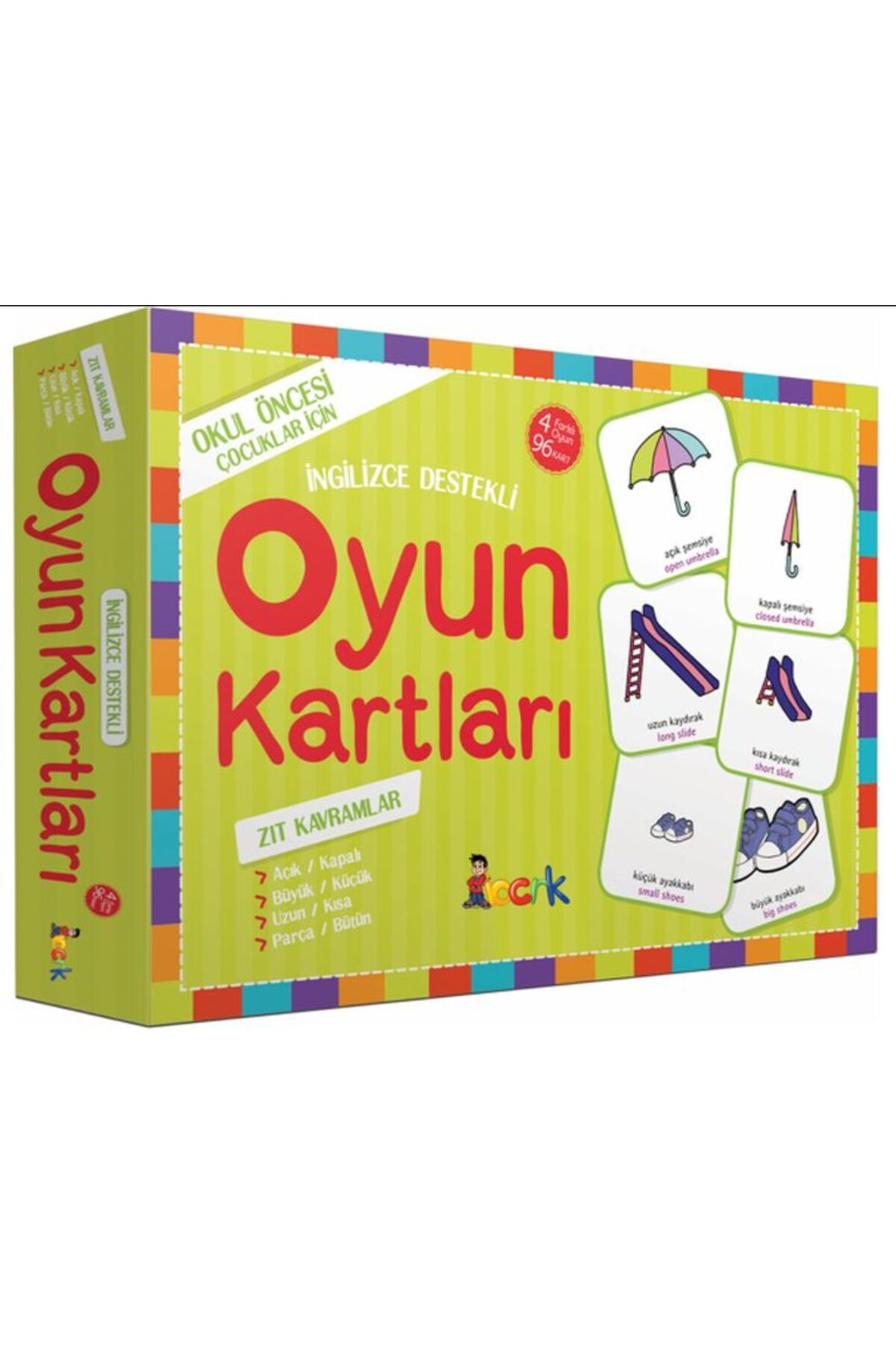 Bıcırık Yayınları İngilizce Destekli Oyun Kartları - Zıt Kavramlar