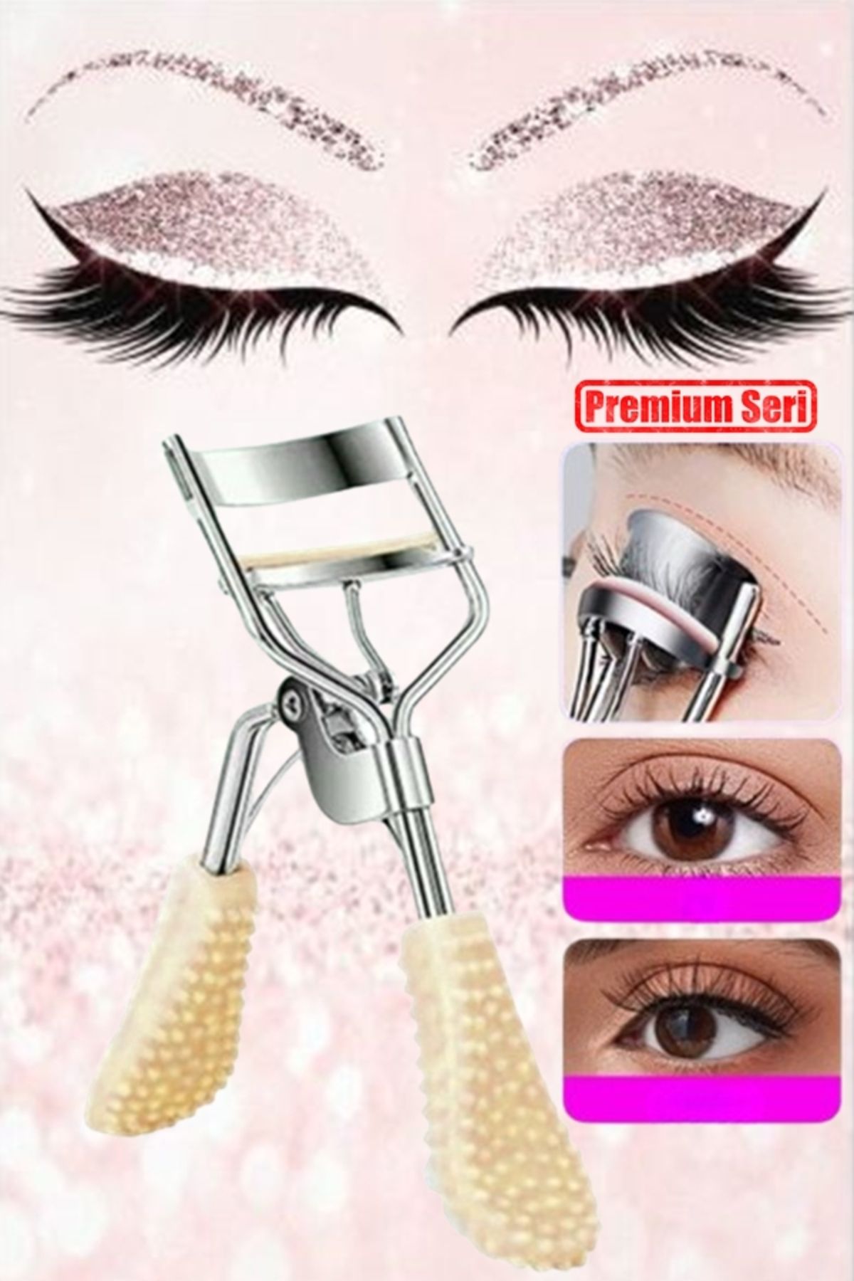 xolo Tırtıklı 3 Kat Güçlü Kaydırmaz Kirpik Kıvırıcı Eyelash Curler