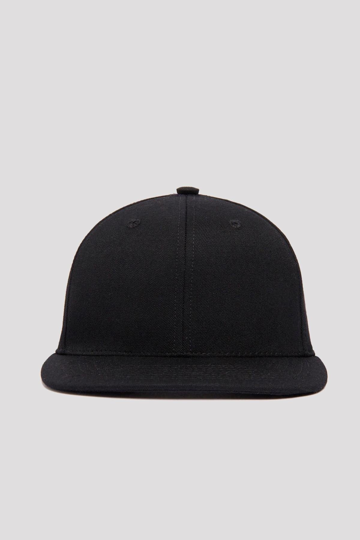 Külah Basic Street Snapback Hiphop Cap Siyah Şapka görsel 2