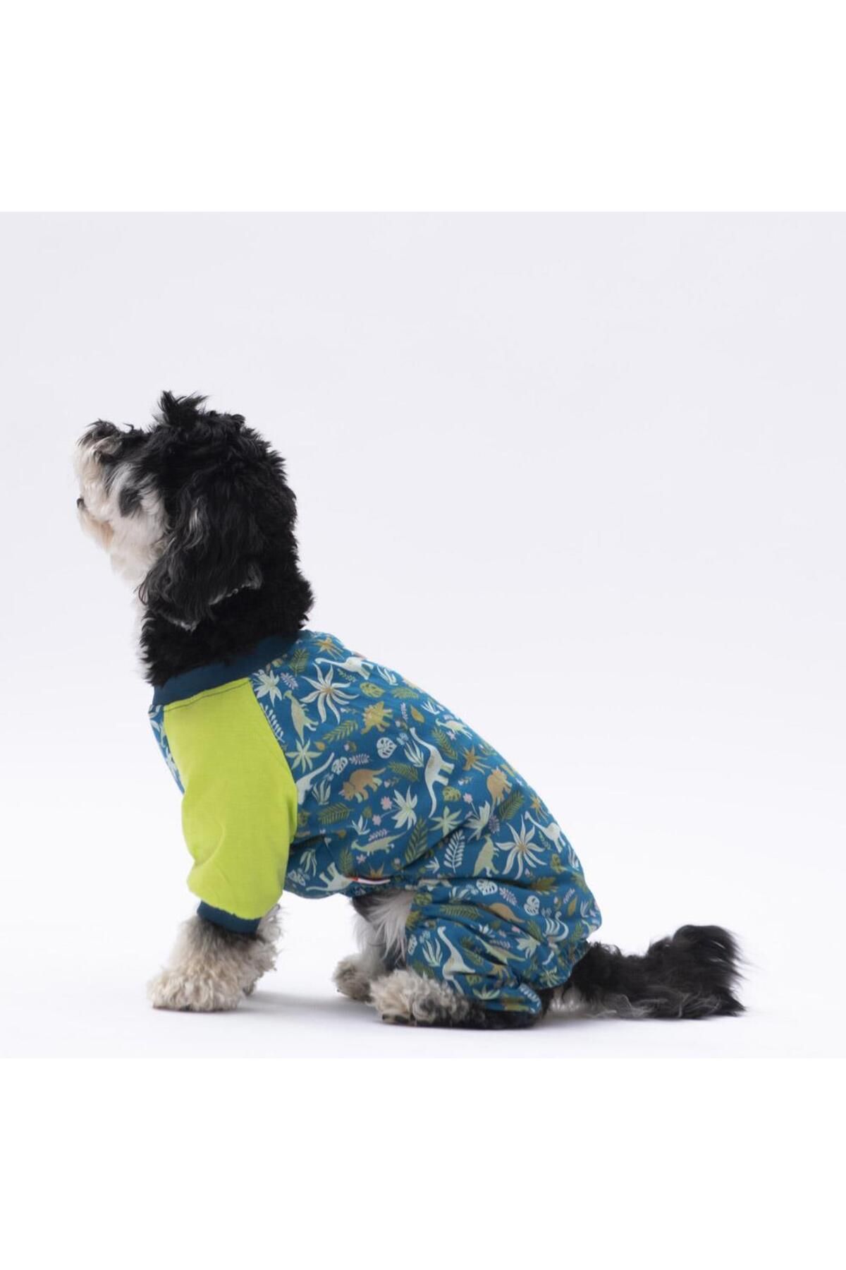 Pawstar-Dinosaur Cat Dog Pajamas Cat Dog Jumpsuit Cat Dog Outfit 3