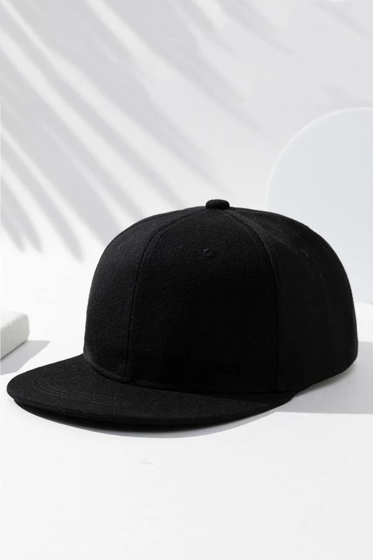 Külah Basic Street Snapback Hiphop Cap Siyah Şapka görsel 3