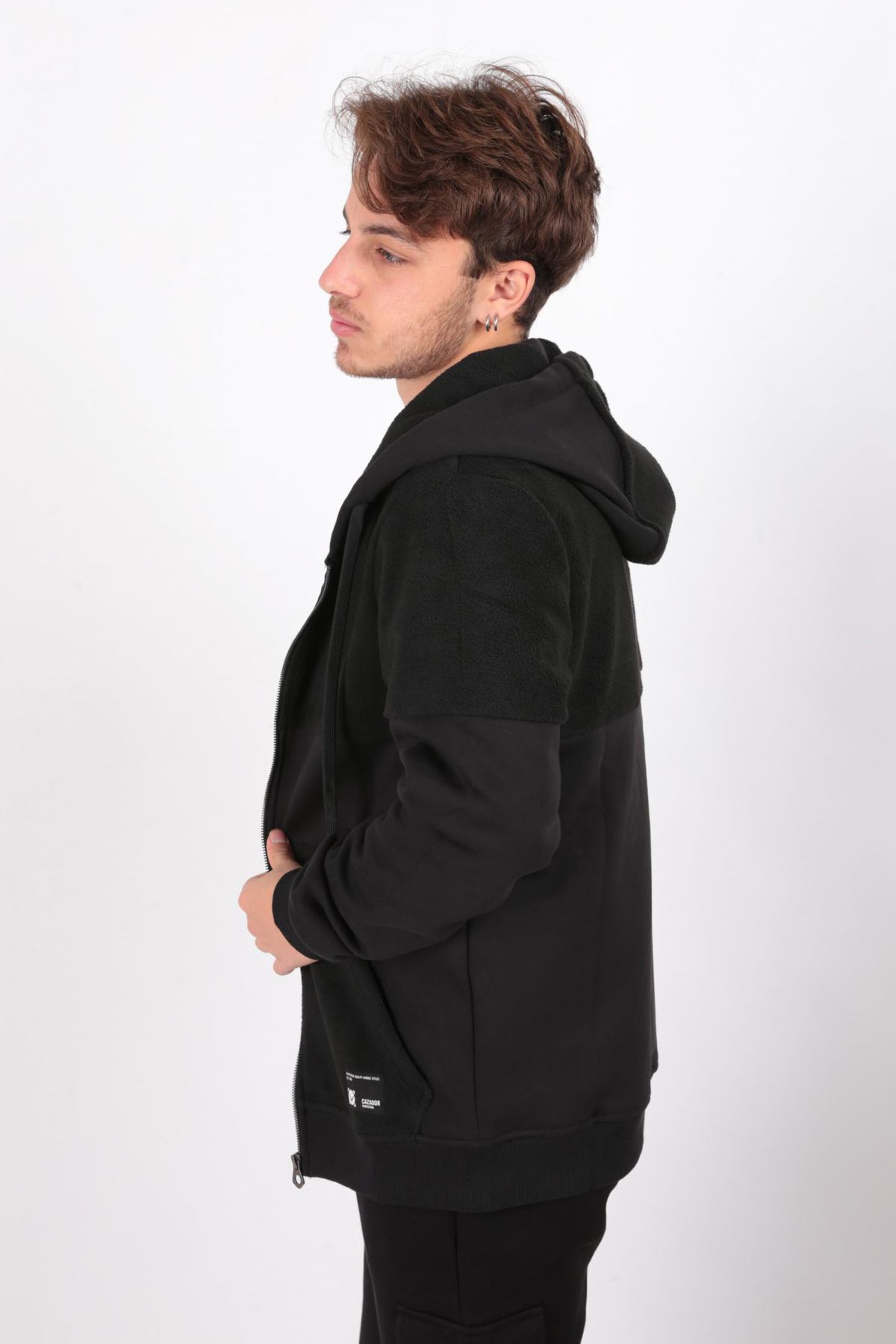 Cazador-5083 Cardigan pentru bărbați din fleece 2