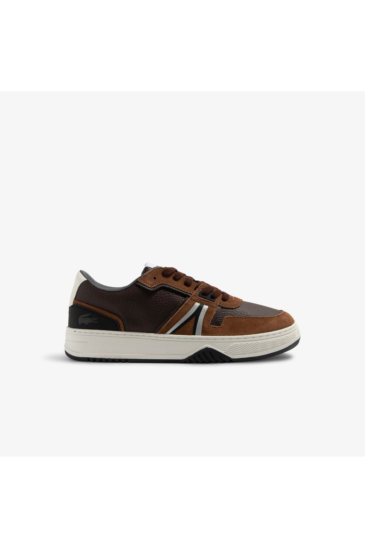 اسنیکر چند رنگ مردانه کفش ورزشی قهوه ای L001 Lacoste