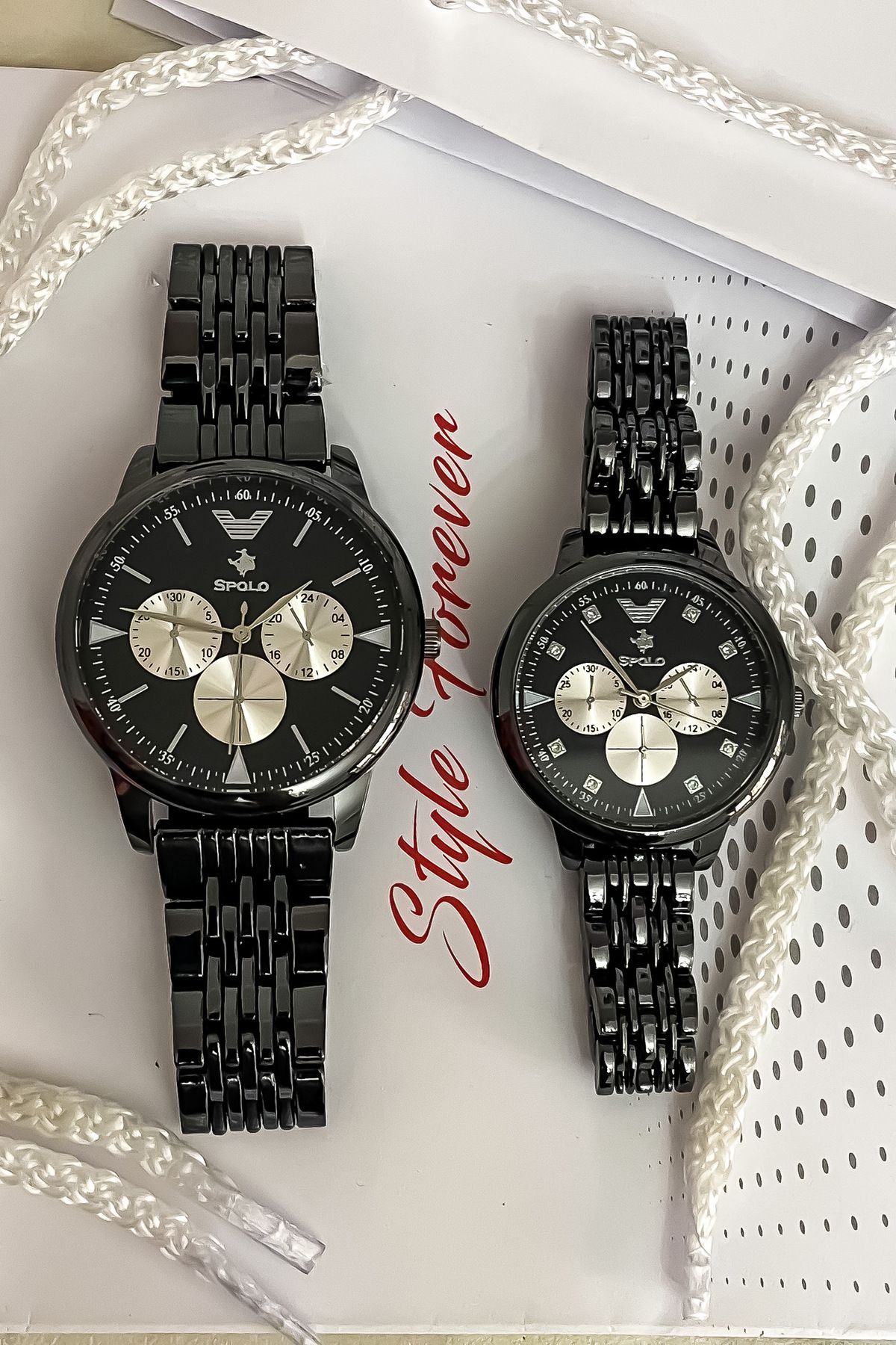 S.POLO-Lover Couple Watch Set - Mr. Wristwatch, Gift Day for Women and Men 2