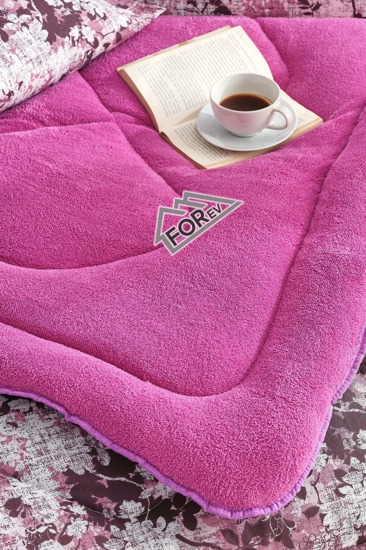Forev-طقم لحاف وغطاء وسادة مزدوج مناسب للفصول الأربعة من ويلسوفت 2