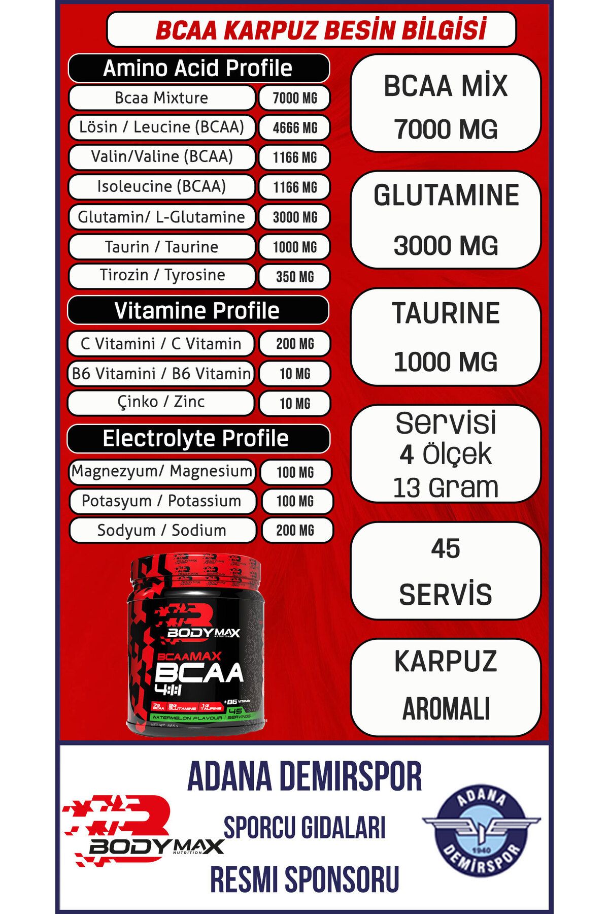 BODYMAX-Gold Whey Protein Powder 960 Gr Strawberry + Bcaamax Bcaa 585 Gr Watermelon + Shaker 6