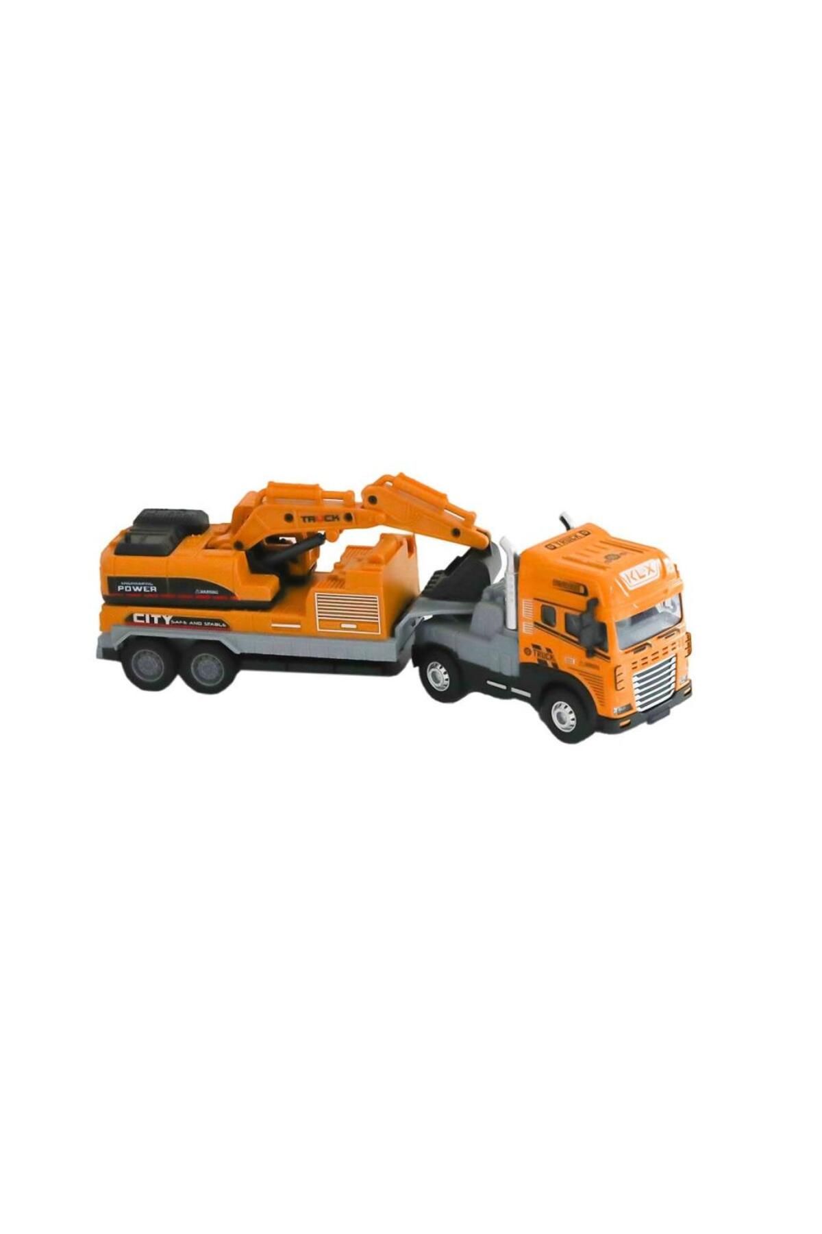 Liodora Nessiworld KLX800-248 Sürtmeli Işıklı Müzikli 1:24 Kazıcı Taşıyan Tır -Vardem Oyuncak