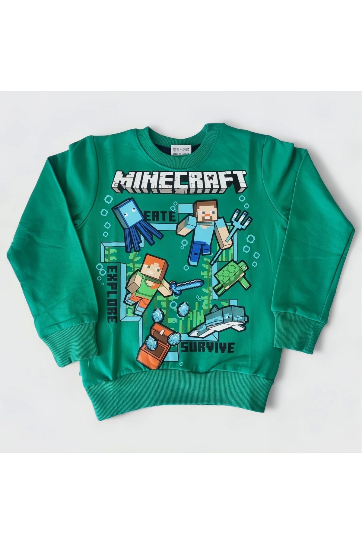 Koçak Kids-Minecraft Green Colored Boys' Clothing Set 2
