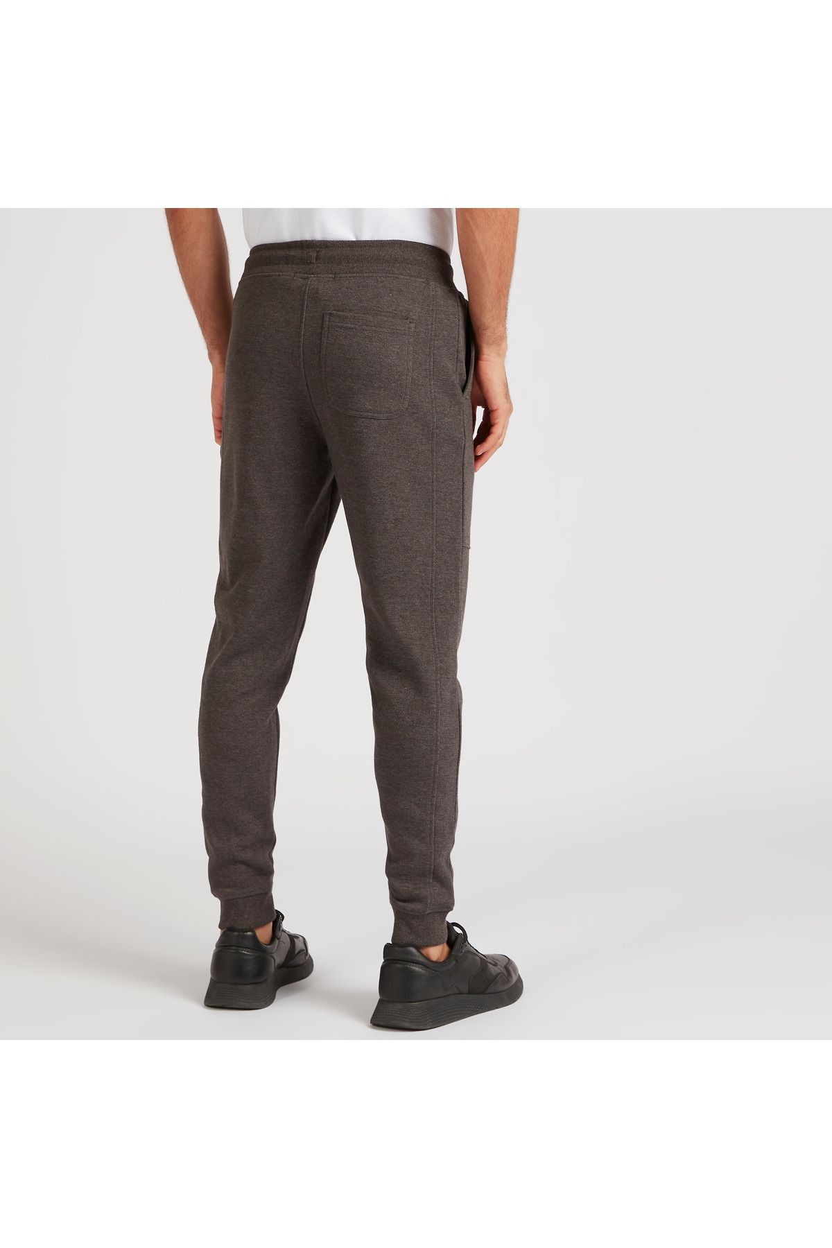 Iconic-Solid Joggers with Drawstring Closure and Pockets 4