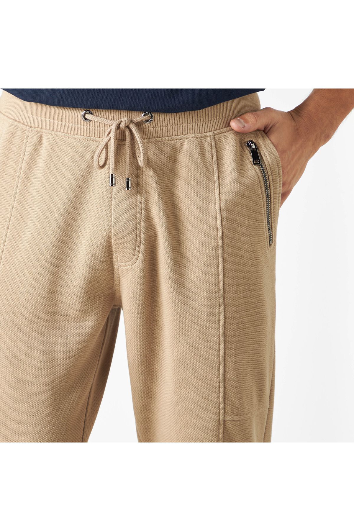 Iconic-Solid Joggers with Drawstring Closure and Pockets 4