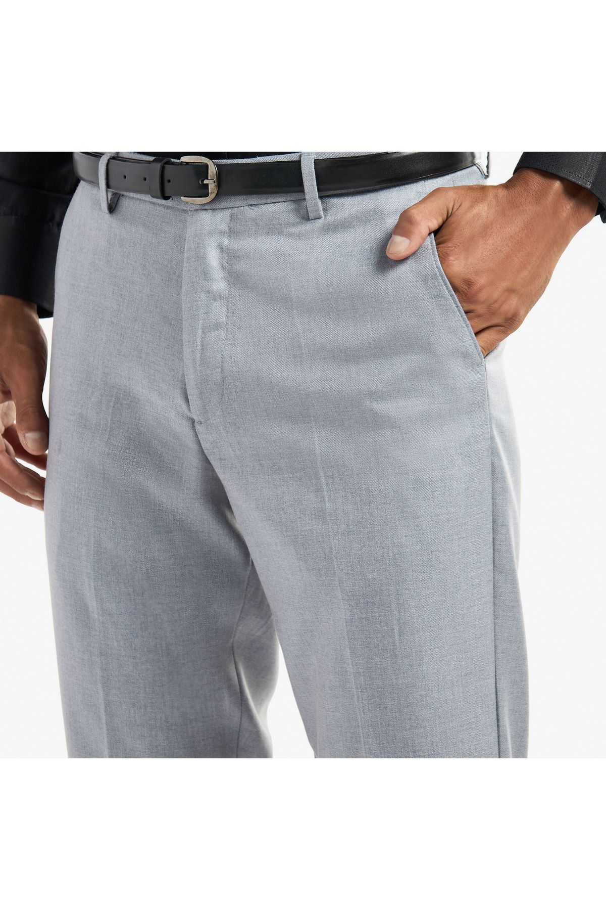 FAV-Regular Fit Trousers with Pockets and Button Closure 4