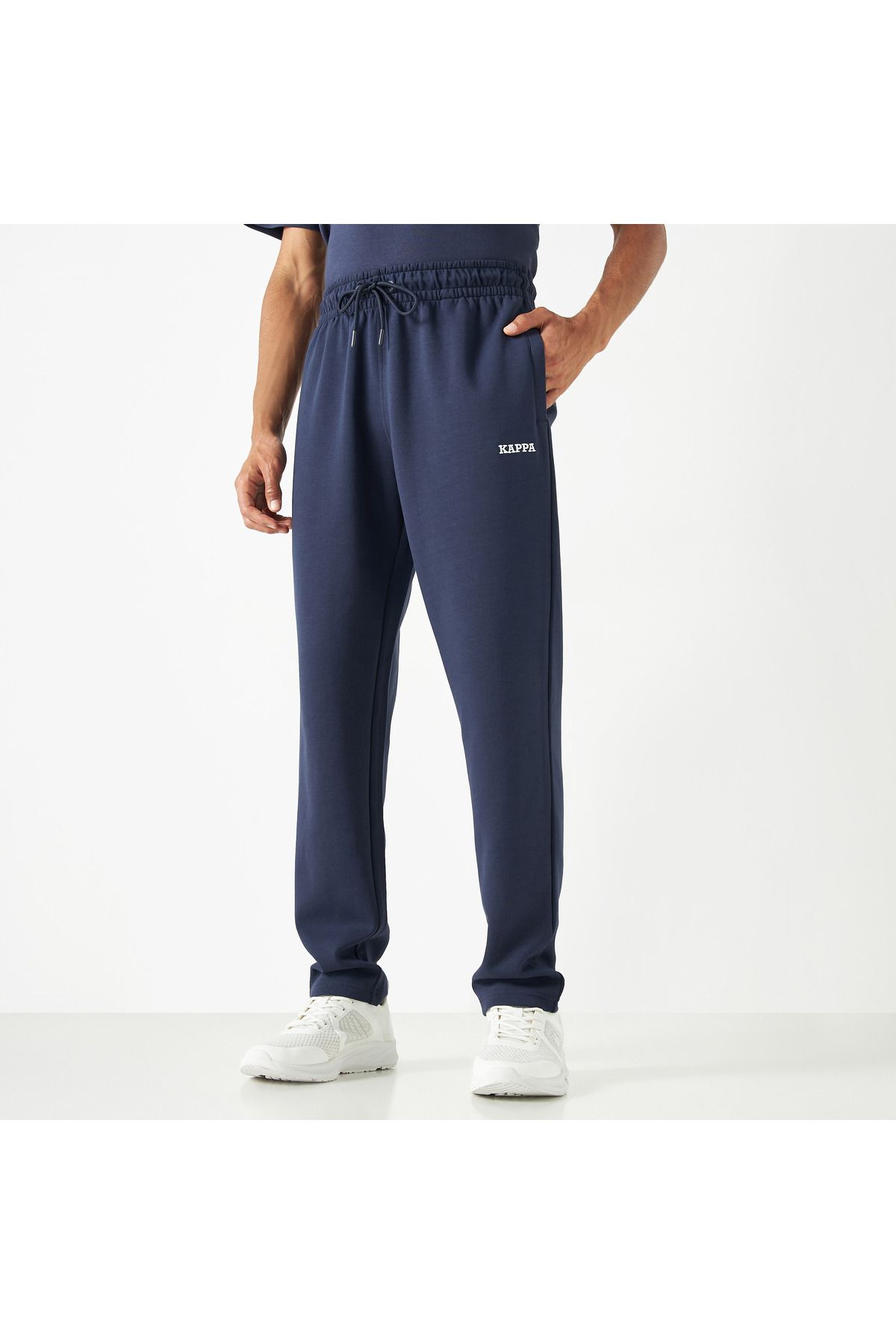 Kappa-Logo Detail Joggers with Drawstring Closure and Pockets 1