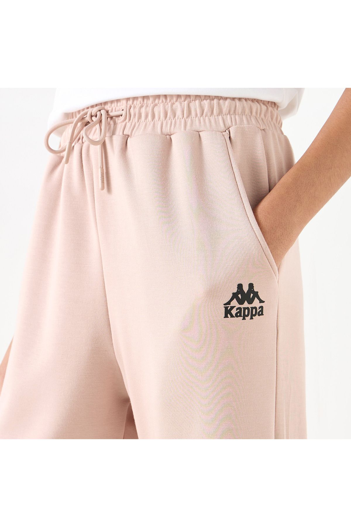 Kappa-Solid Joggers with Pockets and Drawstring Closure 4