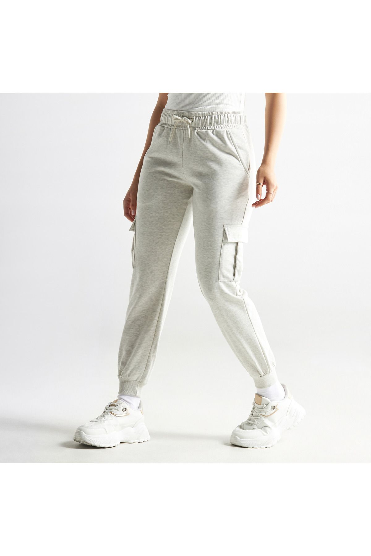 FAV-Flexi Waist Cargo Joggers with Pockets 1