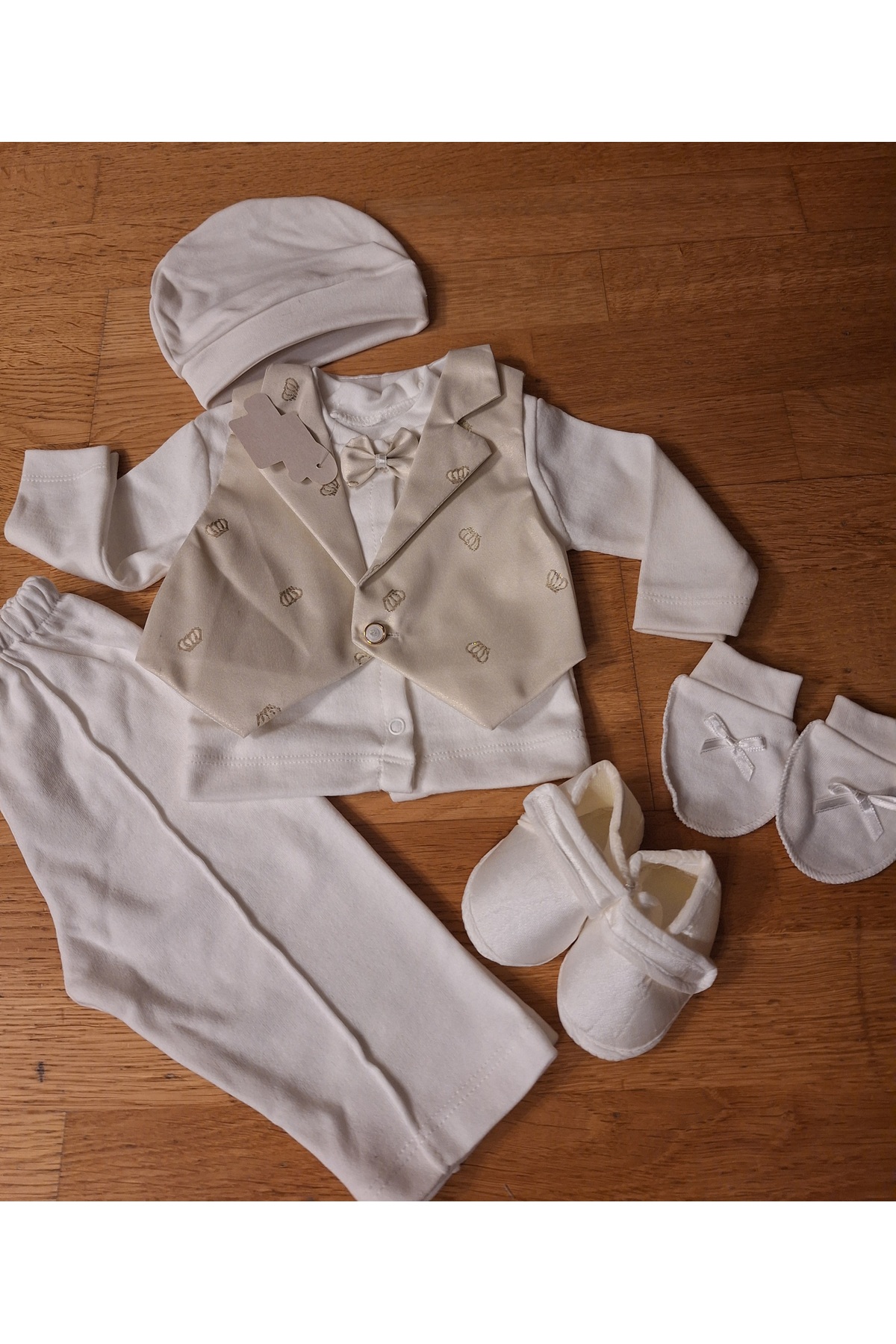 biyan collection Erkek Bebek Yelekli Özel Gün Mevlüt Sünnet Takımı Hastane Çıkışı Mevlütlük Bayramlık Doğum Hediyesi fotoğrafı 7 (önizleme)