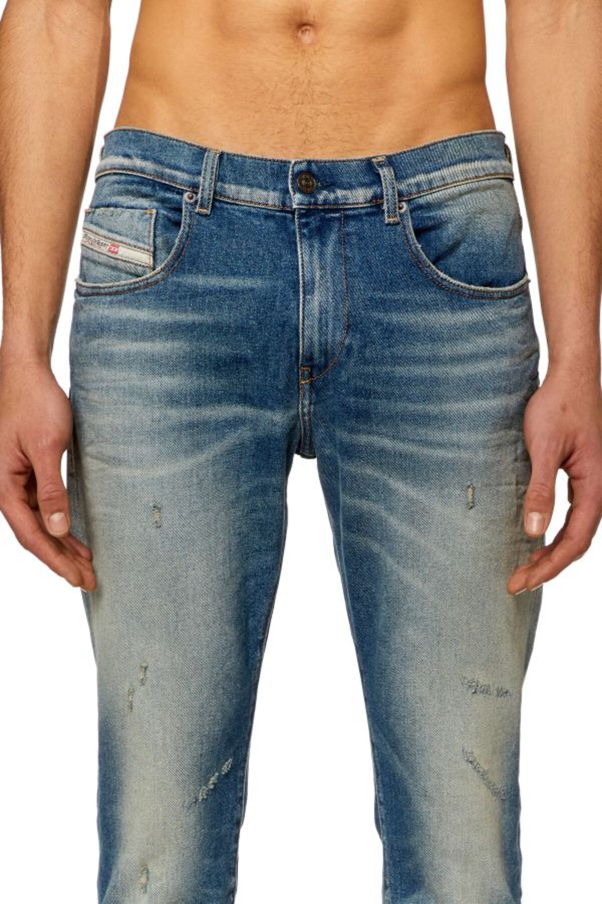 شلوار جین آبی مردانه Slim Fit Blue Jean 2019 D Trukt Diesel