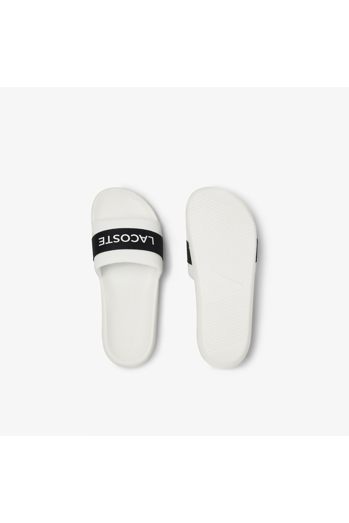 دمپایی سفید مردانه راه Croco اسلاید Lacoste