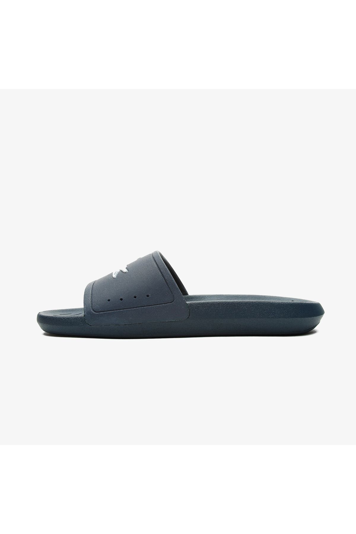 دمپایی آبی مردانه Croco Slide 119 1 CMA 's Navy سفید Lacoste