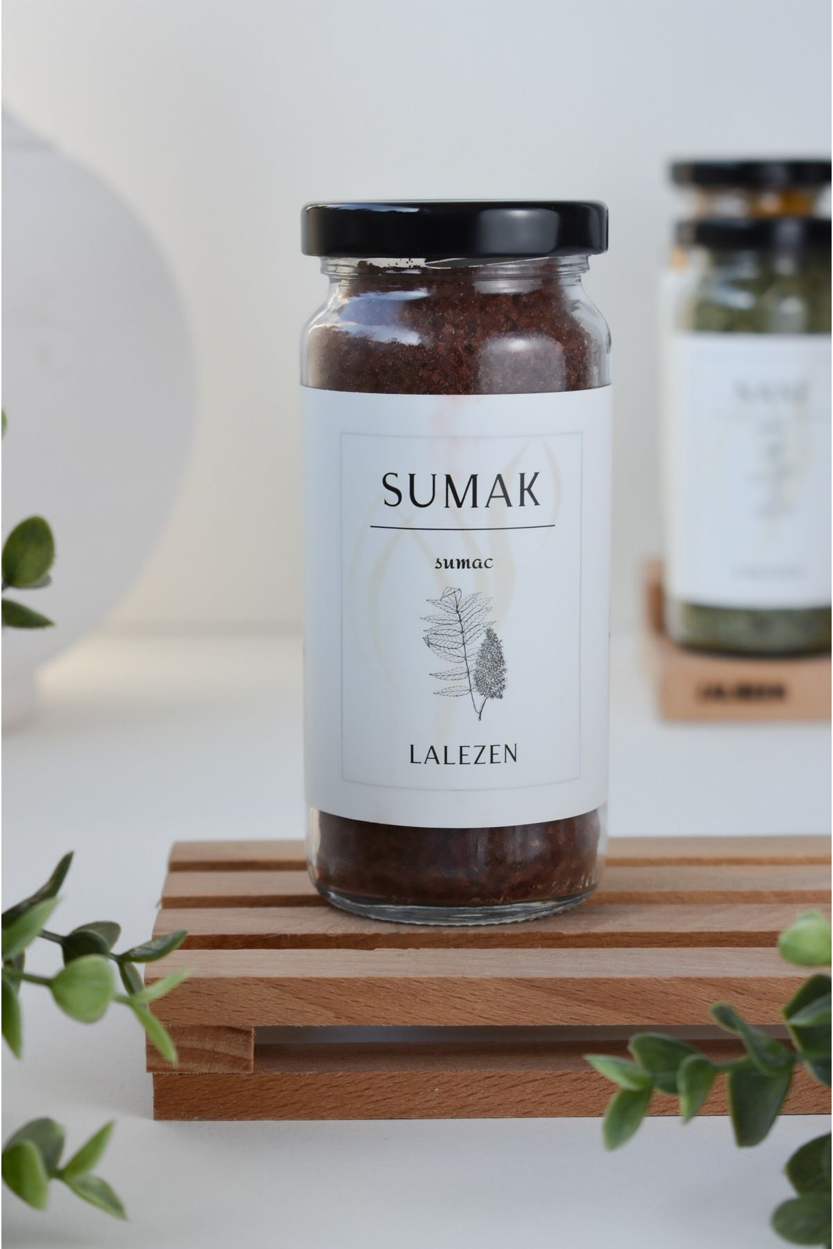 LALEZEN Sumak - öğütülmüş Sumak - Toz sumak 120 Gr (cam)