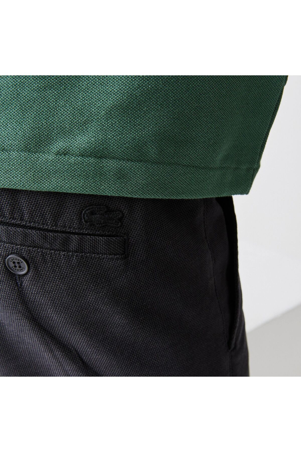 شلوار مشکی مردانه شلوارهای اورجینال Lacoste