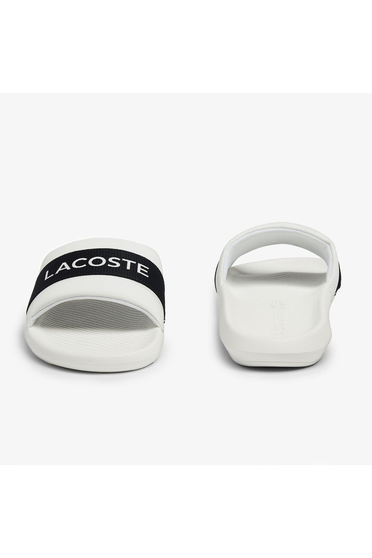 دمپایی سفید مردانه راه Croco اسلاید Lacoste