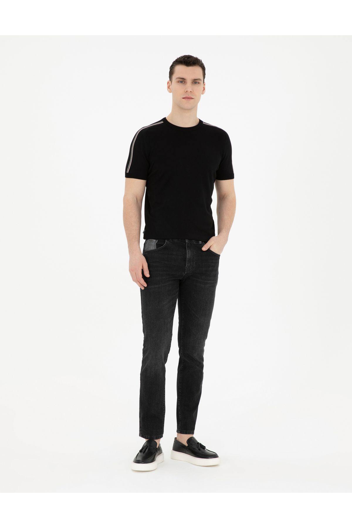 شلوار جین آنتراسیت اسلیم فیت 50285140-VR006 Pierre Cardin
