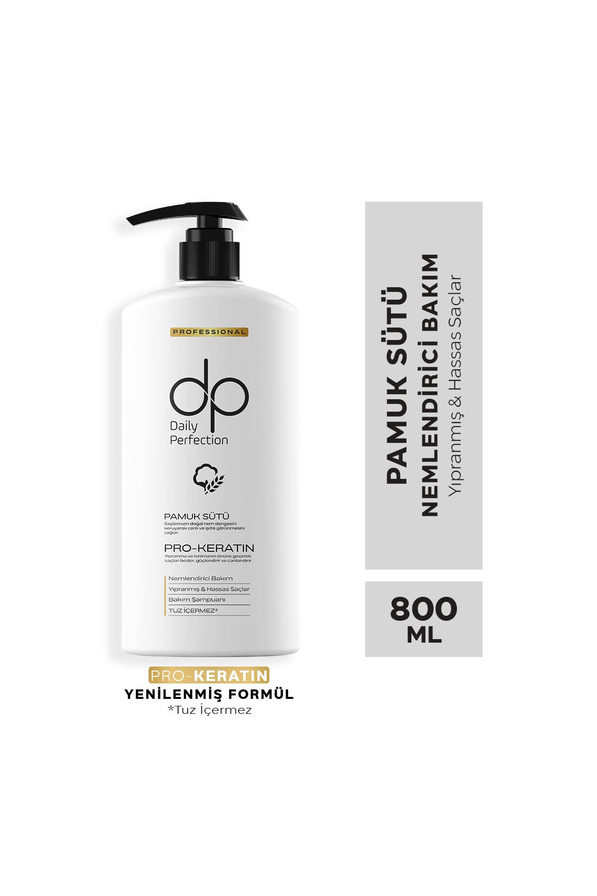 dp Daily Perfection Şampuan Pamuk Sütü 800 ml-2