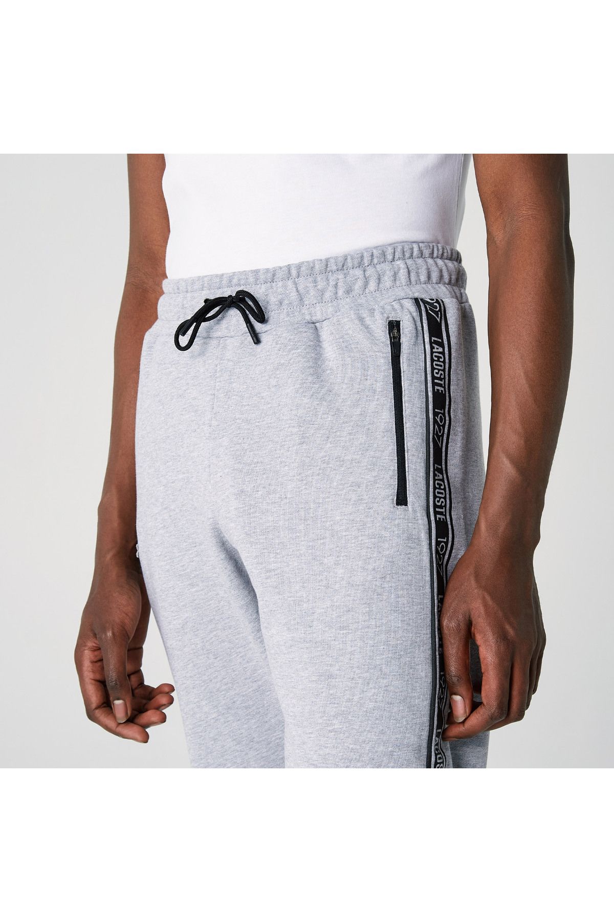 شلوار گرمکن خاکستری مردانه لباس چاپی منظم شش Lacoste