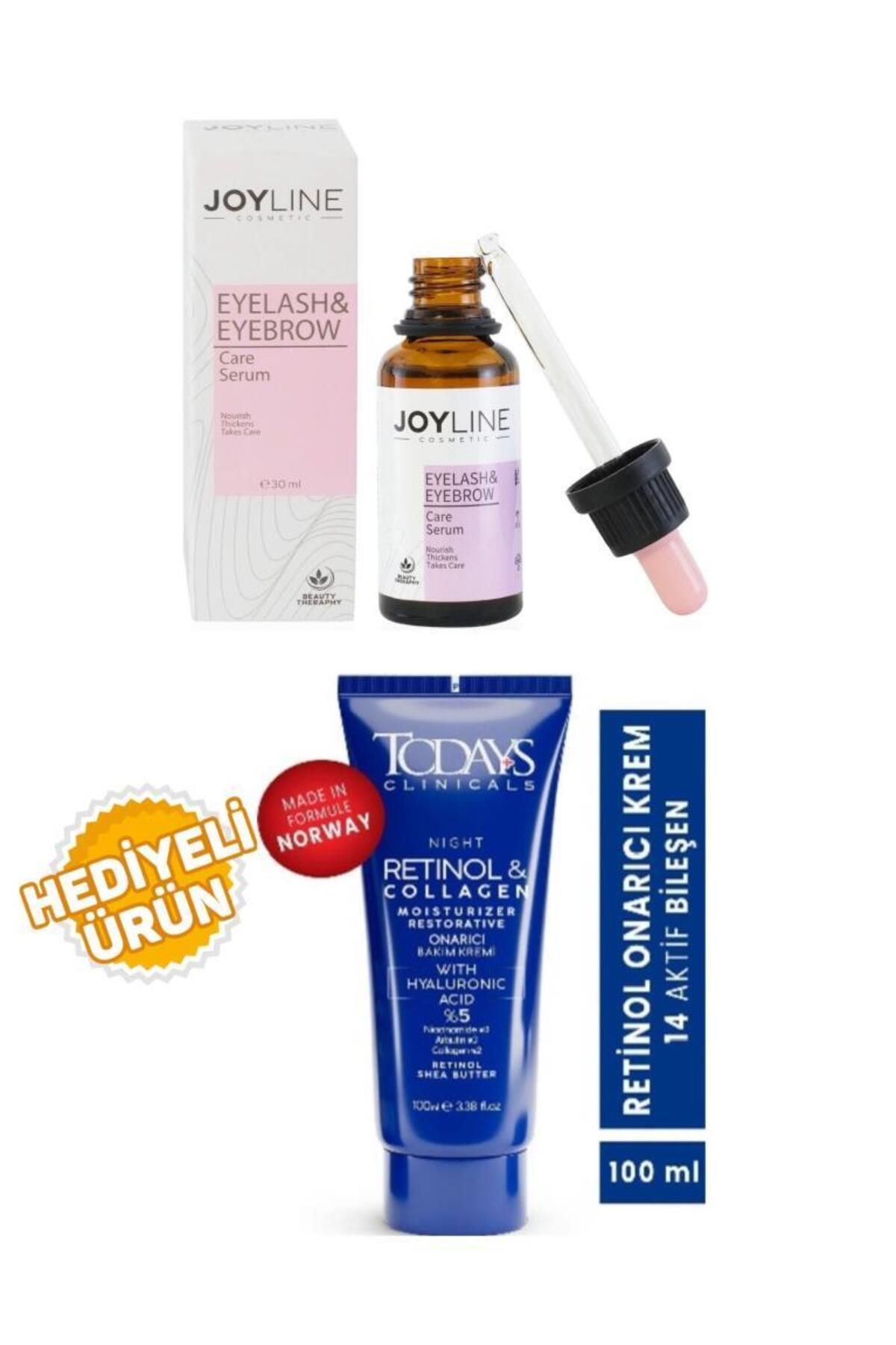 joy line Joyline Kaş Kirpik Onarıcı Bakım Serumu 30ml+Todays Onarıcı Krem 100Ml Hediyeli