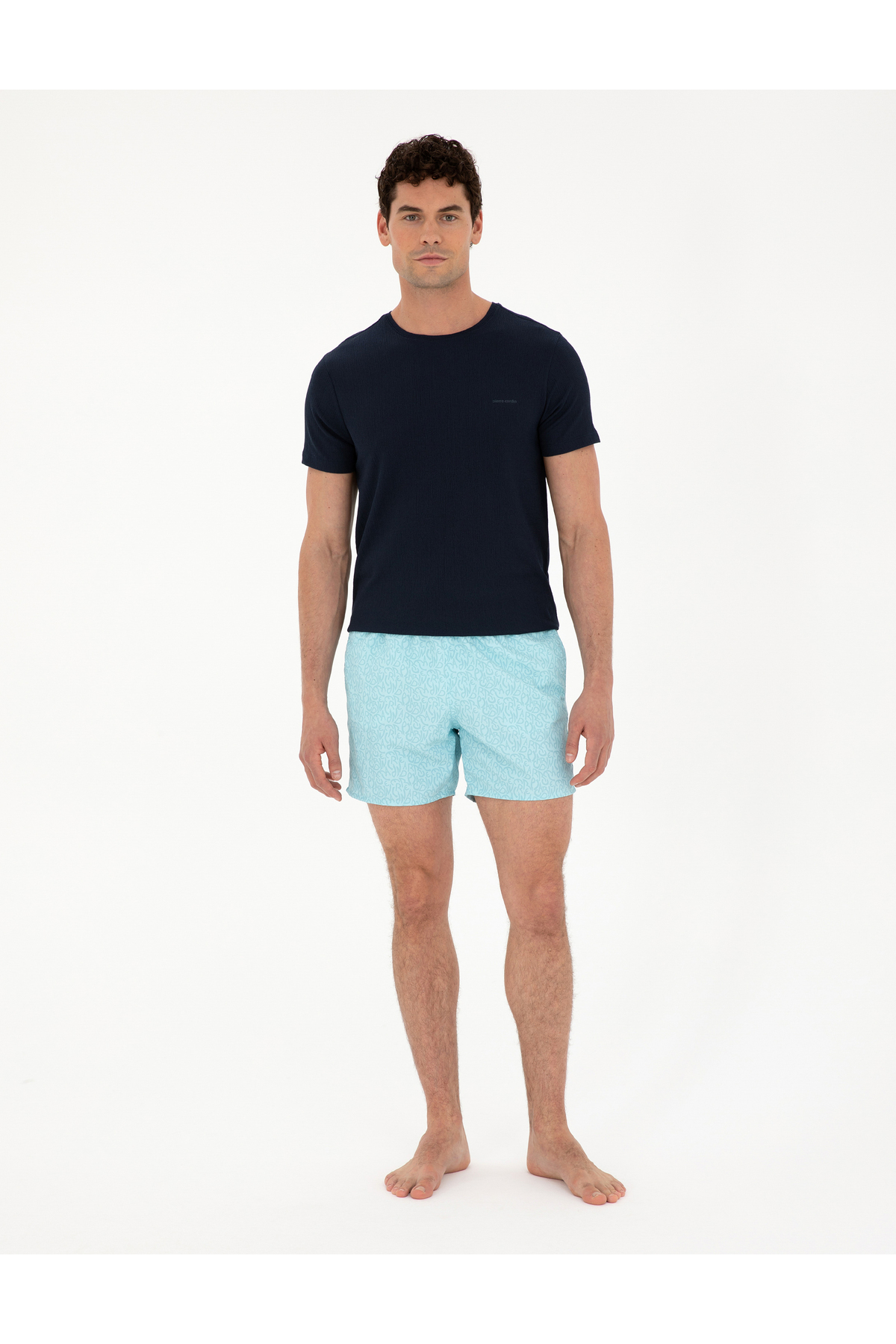 پیر کاردین شورت شنا سبز آبی 50289579-VR083