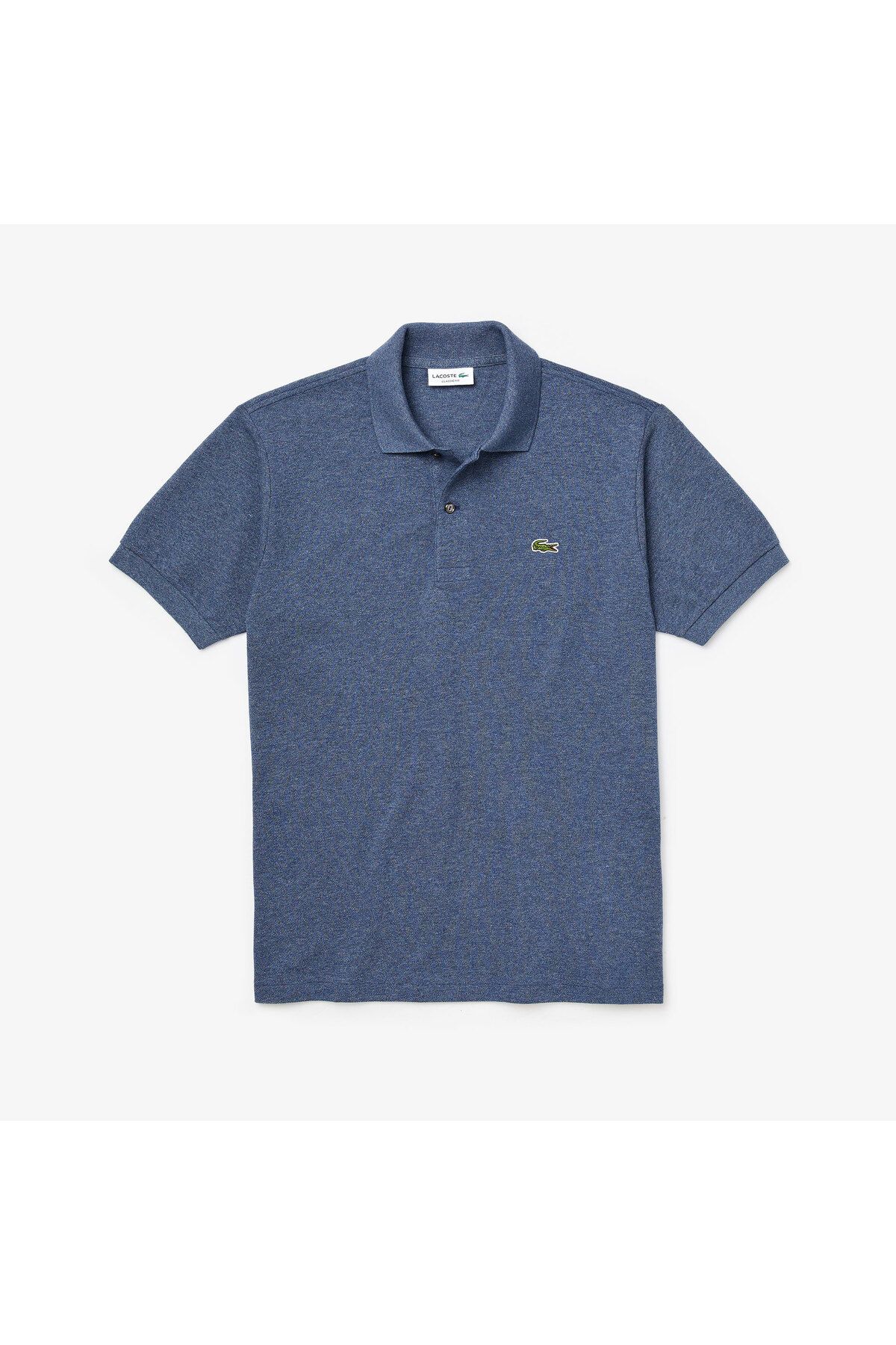 تی شرت یقه پولو آبی مردانه چوگان مناسب کلاسیک Lacoste