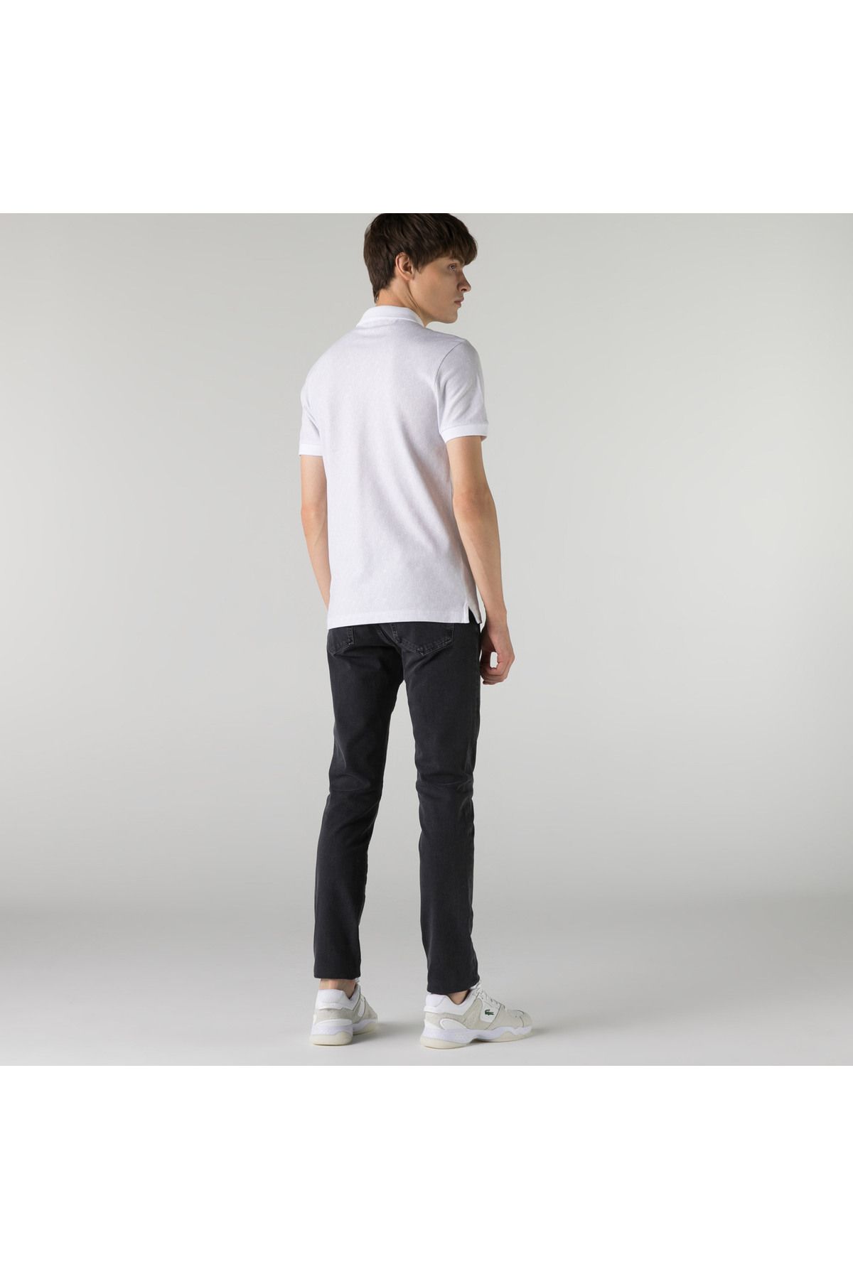 شلوار خاکستری مردانه جین باریک و اورجینال Lacoste