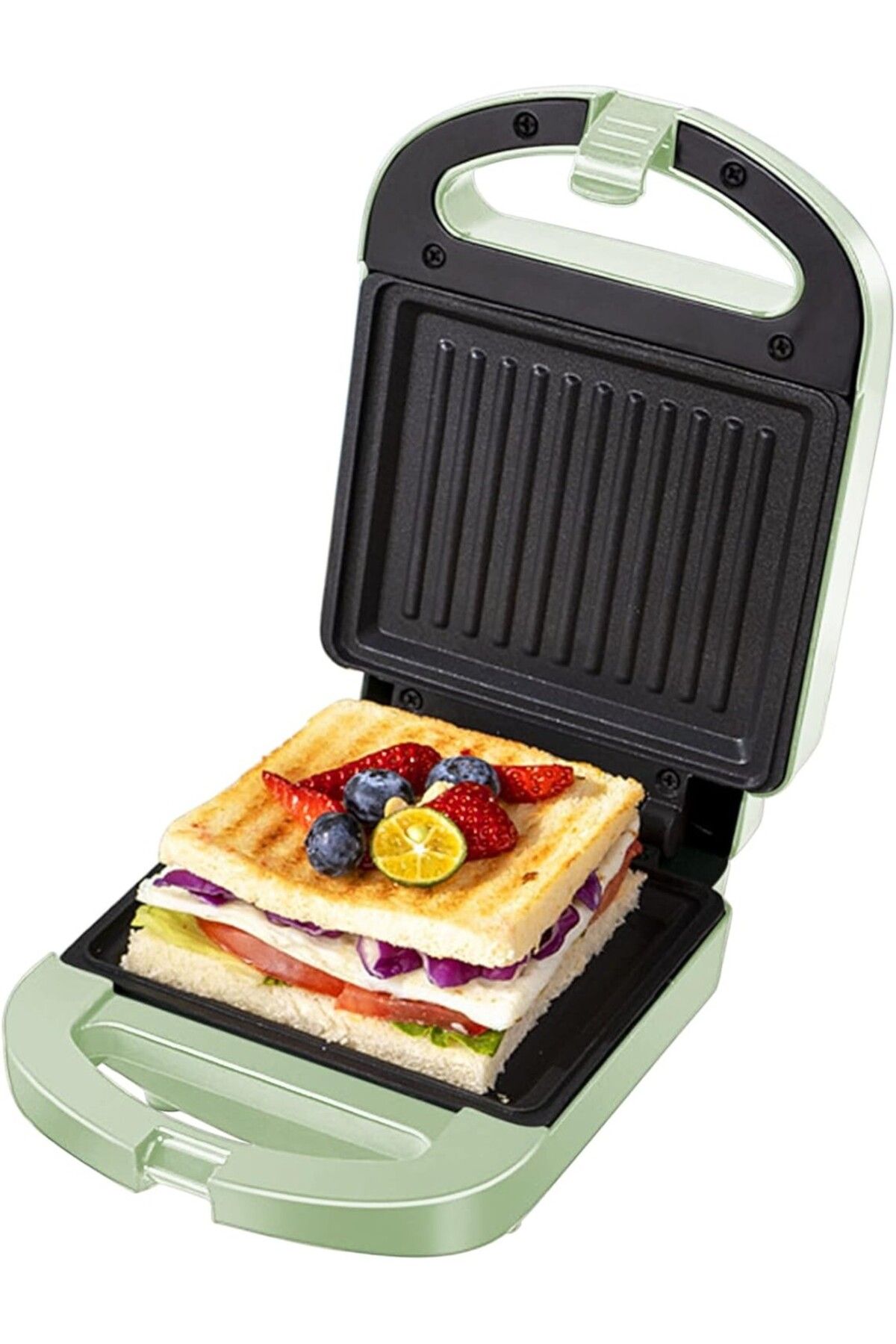 VARSTHREE Mini Sandviç, Waffle ve Panini Makinesi, 600W Çok Fonksiyonlu Kahvaltı ve Atıştırmalık Makinesi