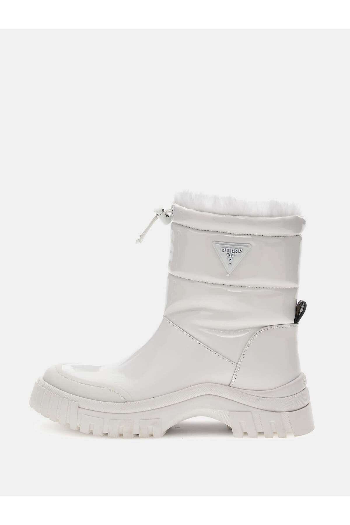 Guess-Lolita2 Logo Γυαλιστερές Μπότες ΜΠΟΤΕΣ FL8LO2 PAT10 ΛΕΥΚΟ 5