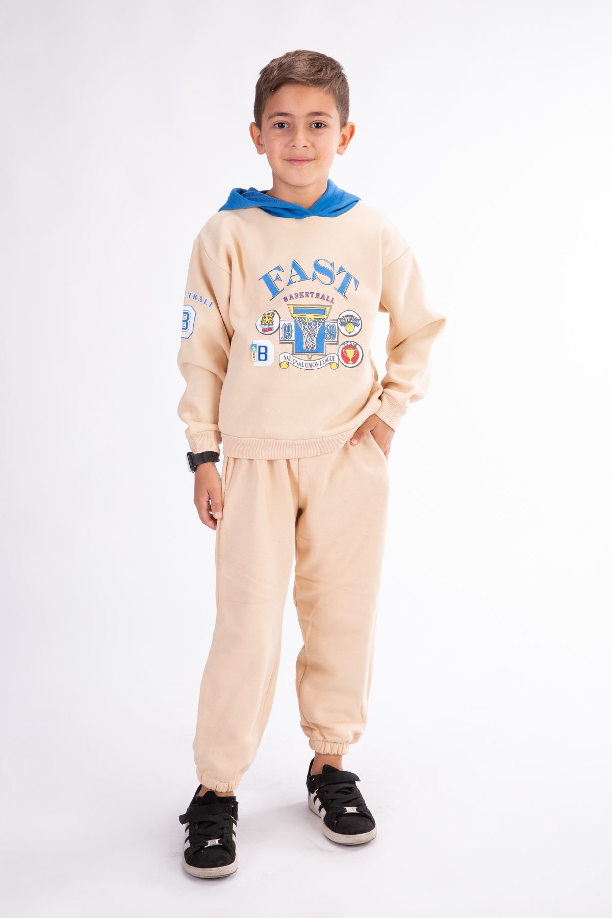 Harika KIDS-Boy's Printed Hooded Tracksuit Set 3