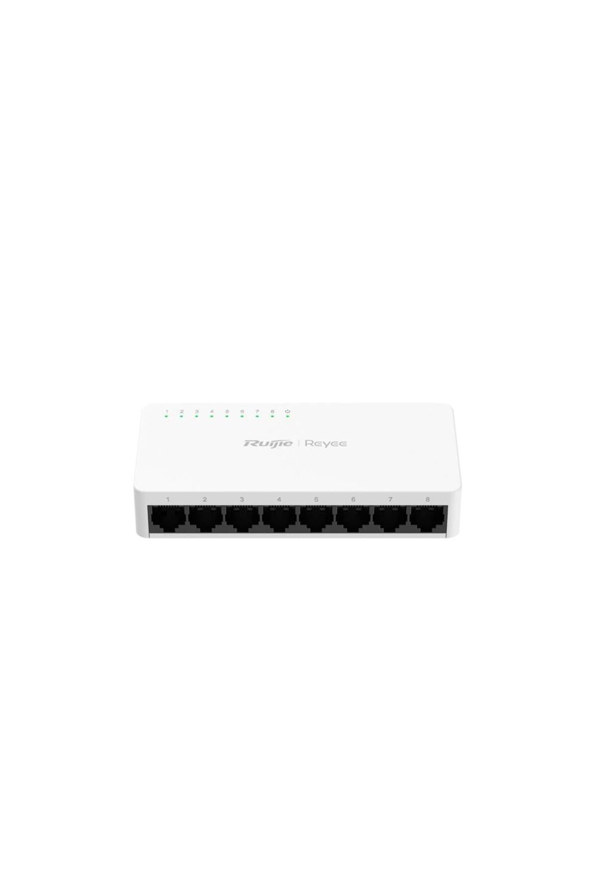 Vobotek Teknoloji Ruijie Reyee RG-ES08G-L 8 Port 10-100-1000 Mbps Yönetilemez Switch Plastik Kasa