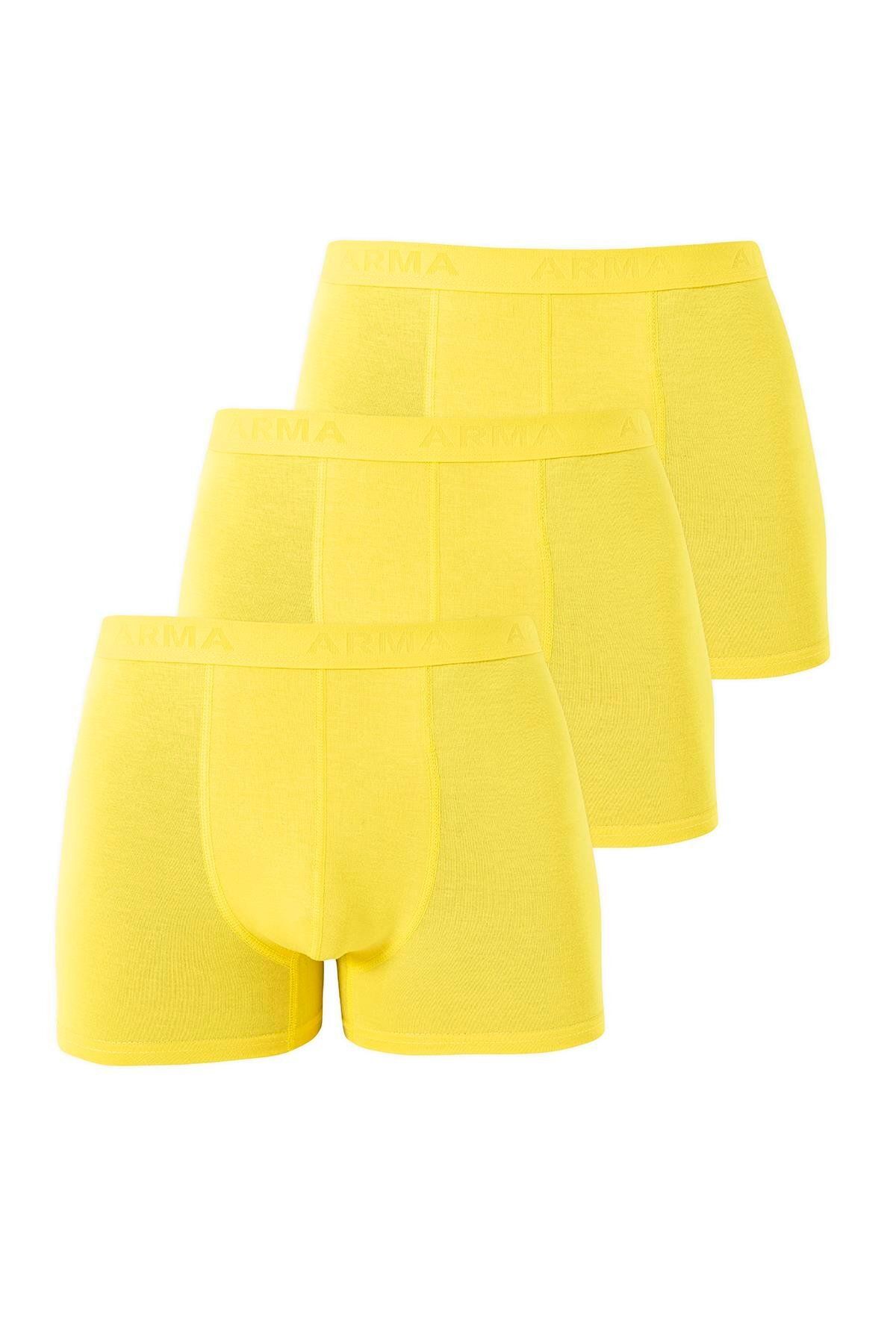 Arma Yıldız-Yellow Bamboo Men's Boxers - Pack of 3 1