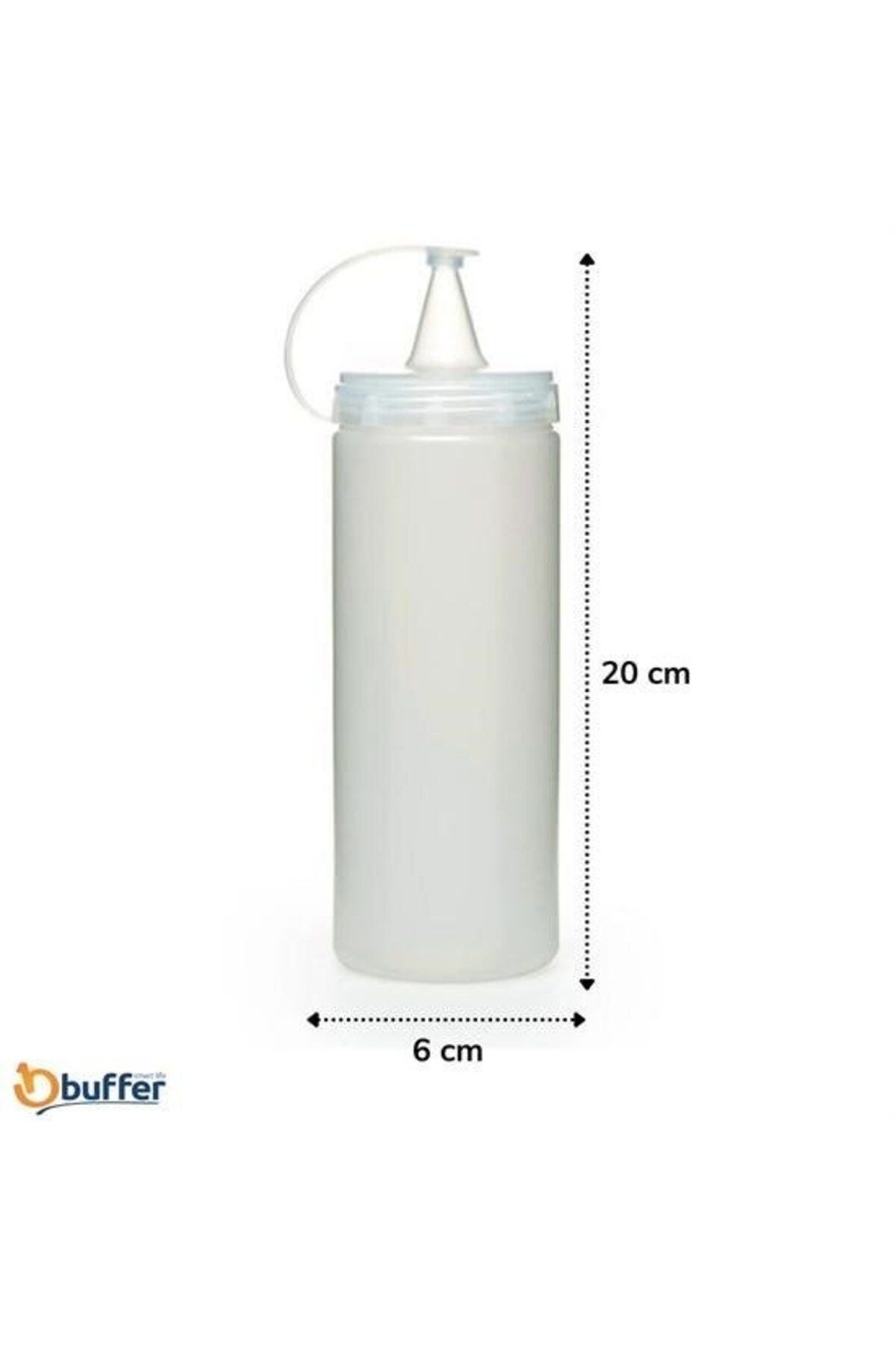 Buffer-® Transparent Lid Leak Proof Oil Sauce Bottle Plastic Oil Pot 400 ml AP-9028 4